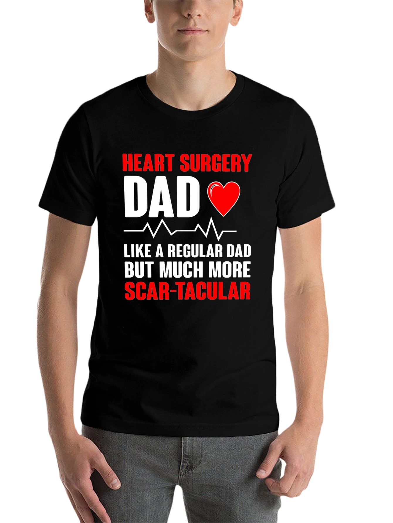 Black Heart Surgery Dad Graphic Tee view 7