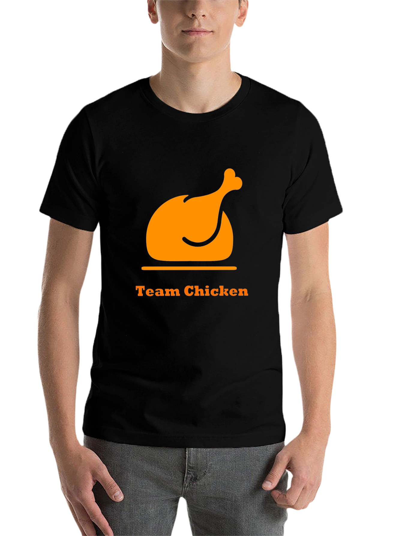 Black Team Chicken T-Shirt - Funny Cookout Apparel view 7