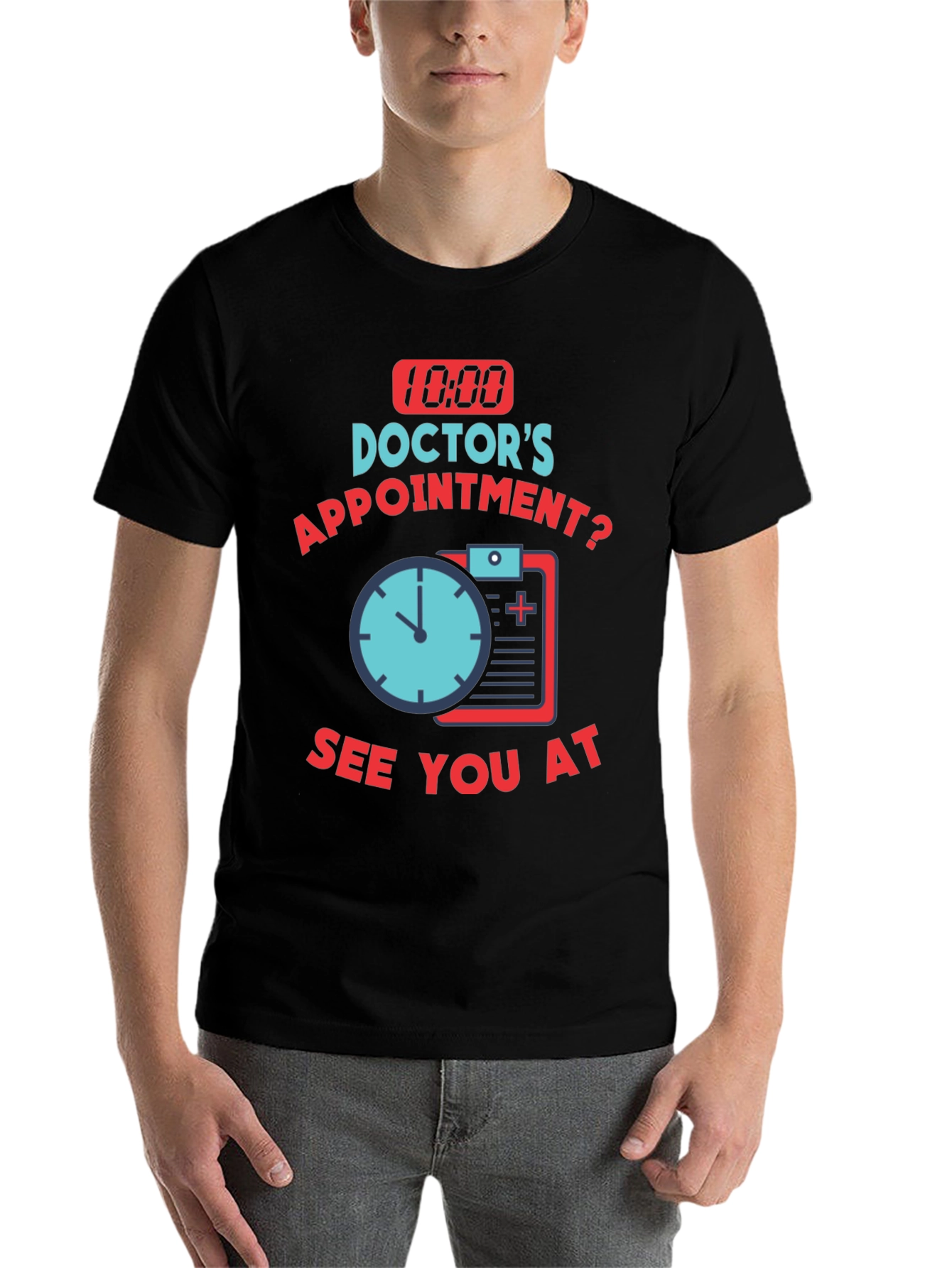 Black Doctor Appointment T-Shirt view 7