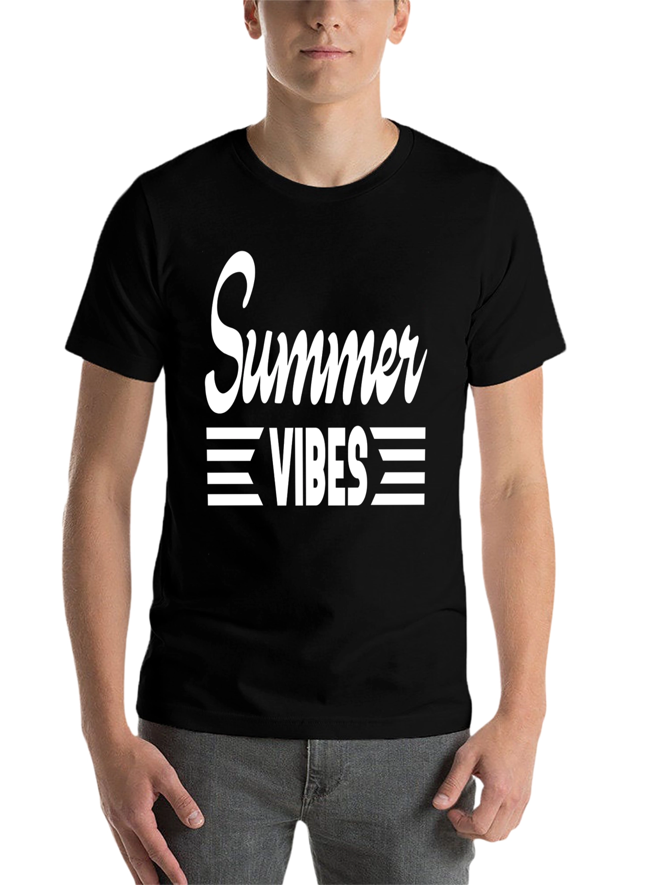 Black Summer Vibes Graphic Tee view 7