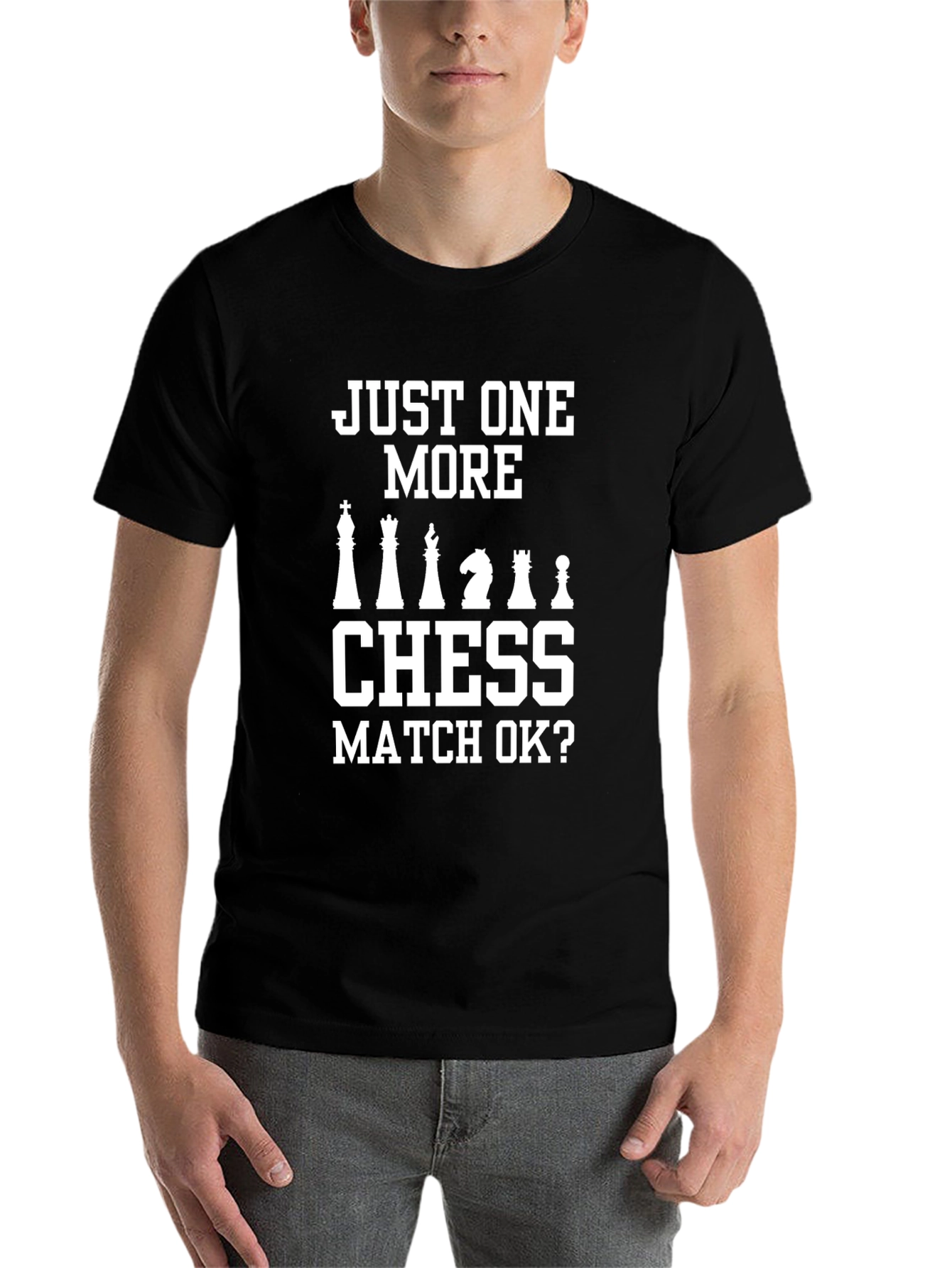 Black Chess Match Graphic Tee - Just One More view 7