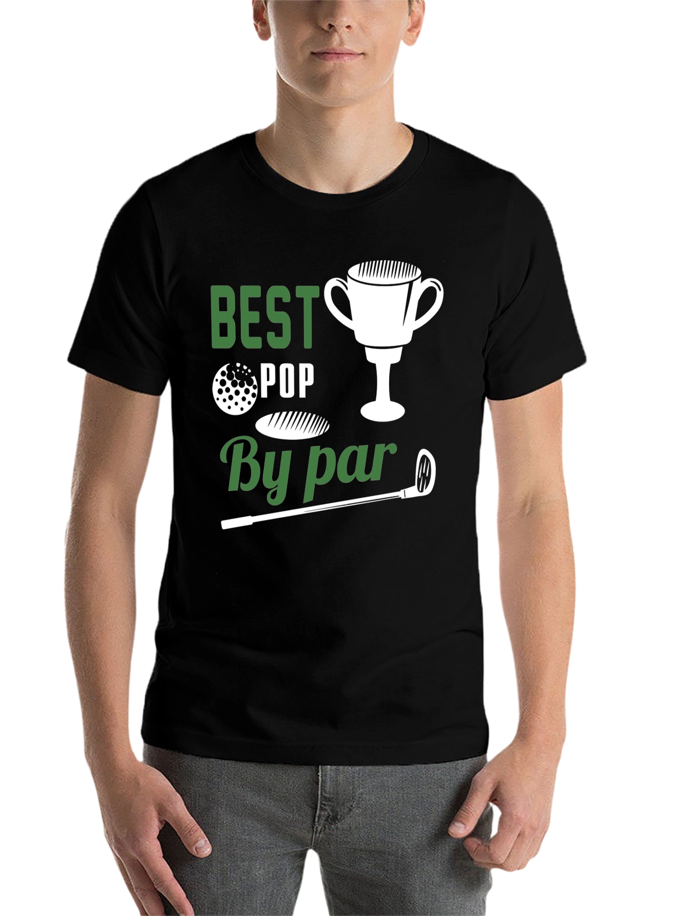 Black Best Pop By Par Golf T-Shirt view 7