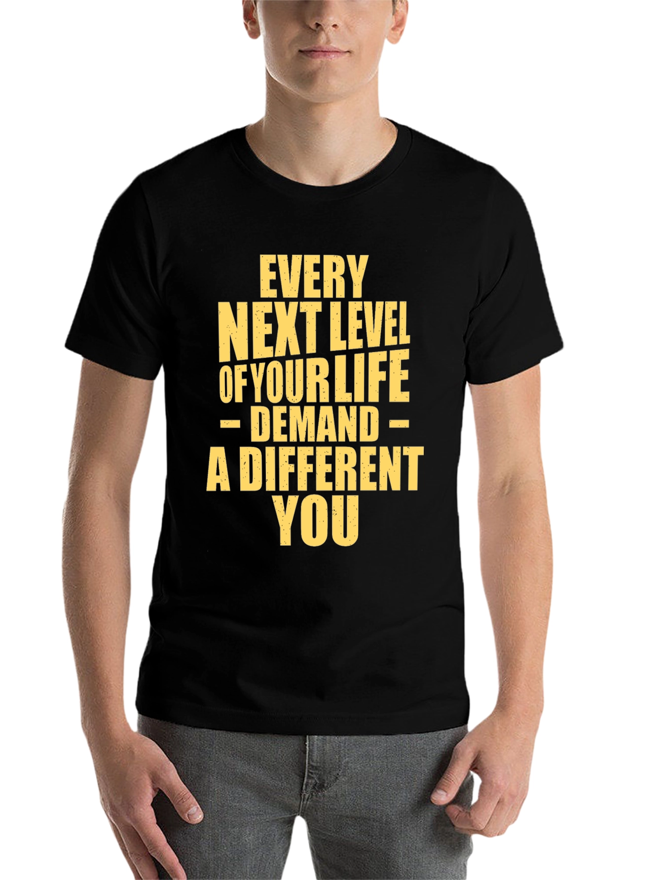 Black Motivational T-Shirt: Every Next Level view 7