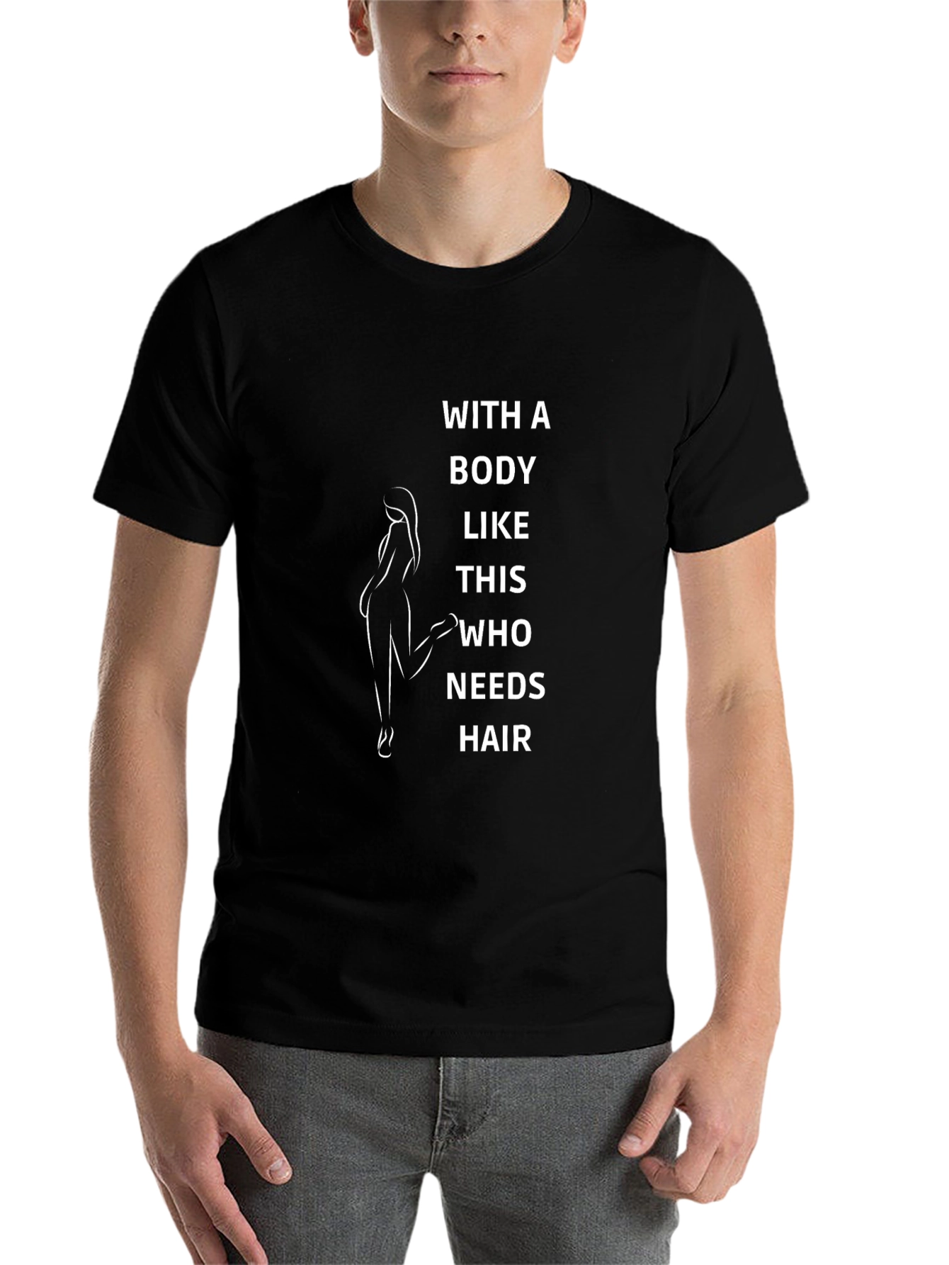 Black Funny Body Positive Bald Woman T-Shirt view 7