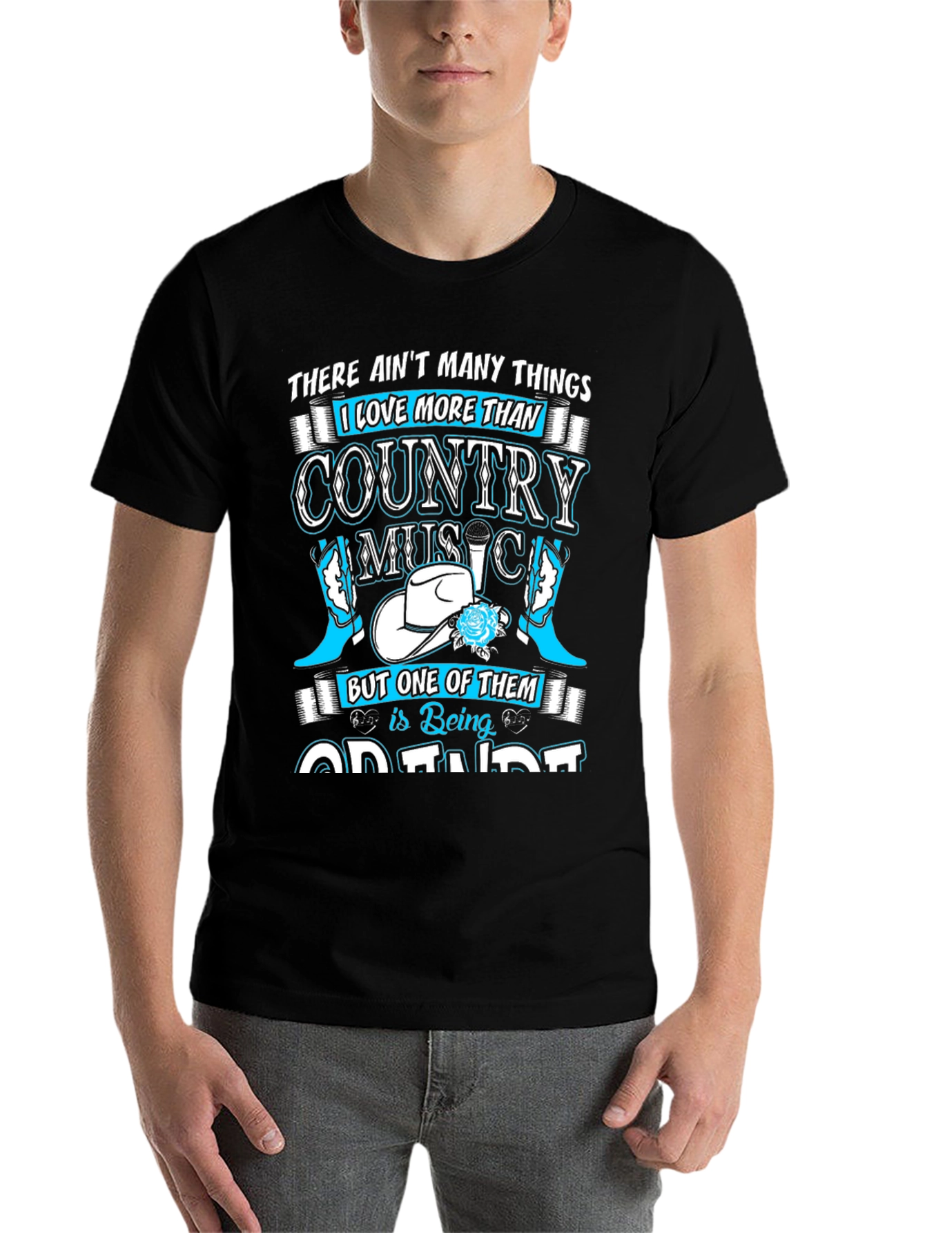 Black Country Music Lover T-Shirt view 7