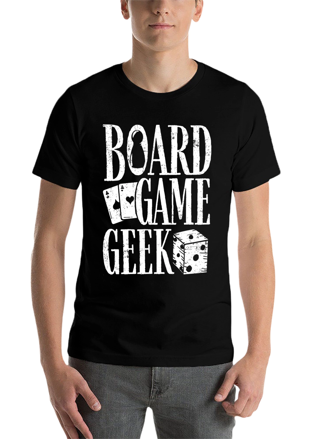 Black Board Game Geek T-Shirt view 7