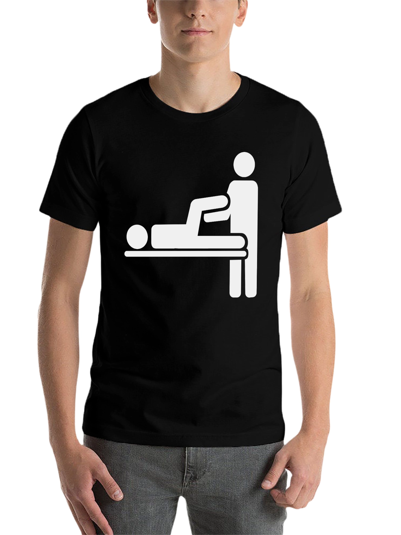 Funny Physiotherapy T-Shirt - Black Cotton Tee - 7