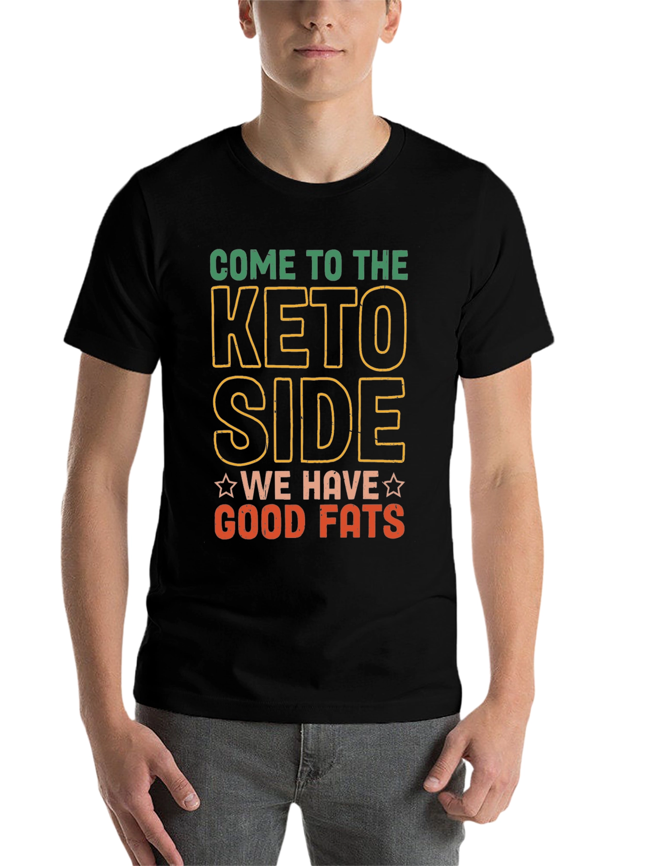Black Come to the Keto Side T-Shirt view 7