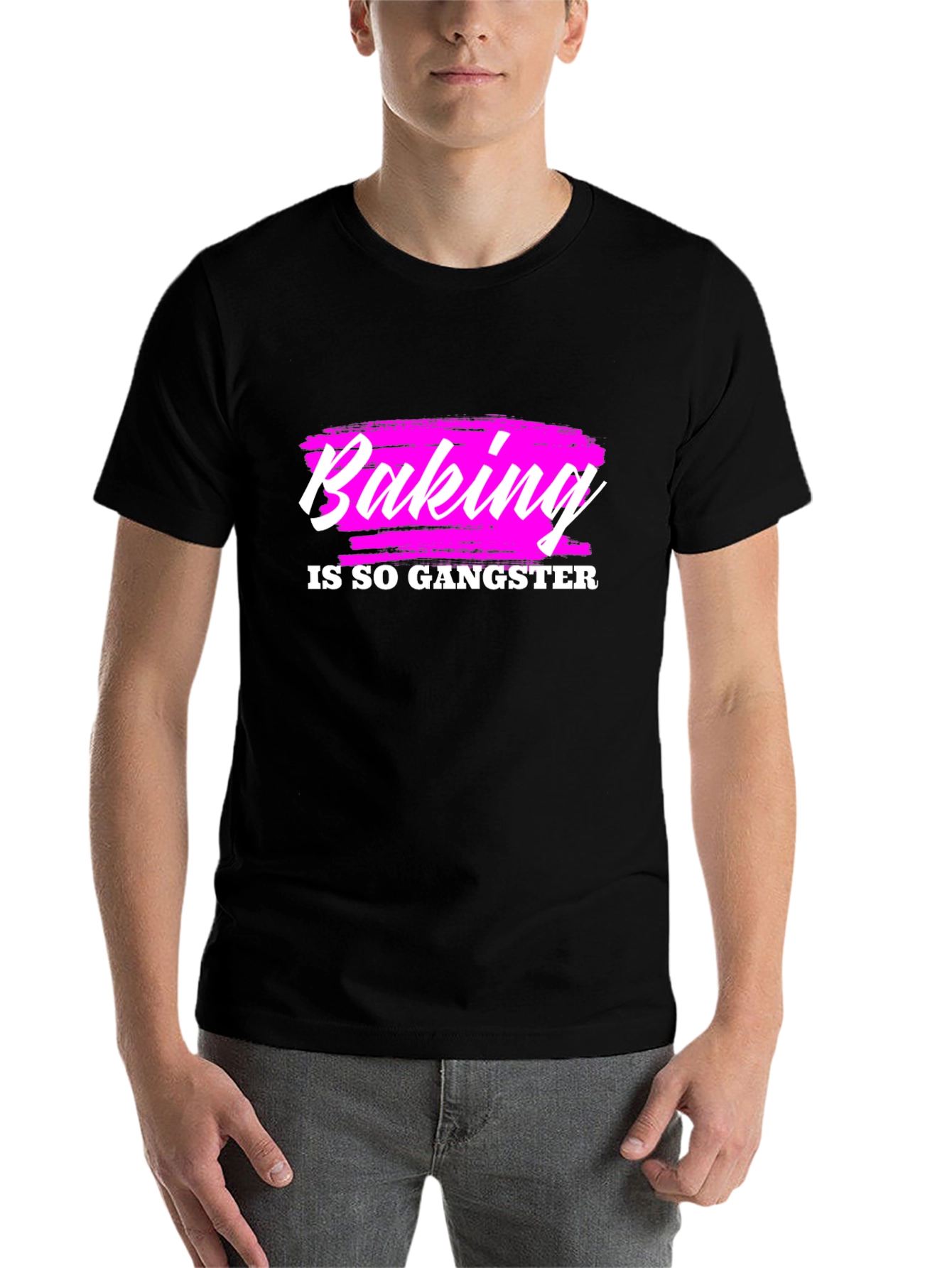 Black Baking is so Gangster Graphic T-Shirt view 7