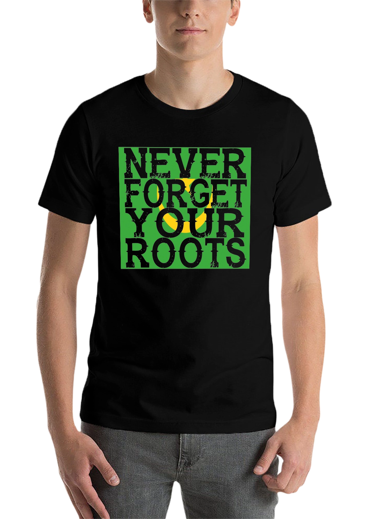 Black Never Forget Roots Graphic Tee view 7