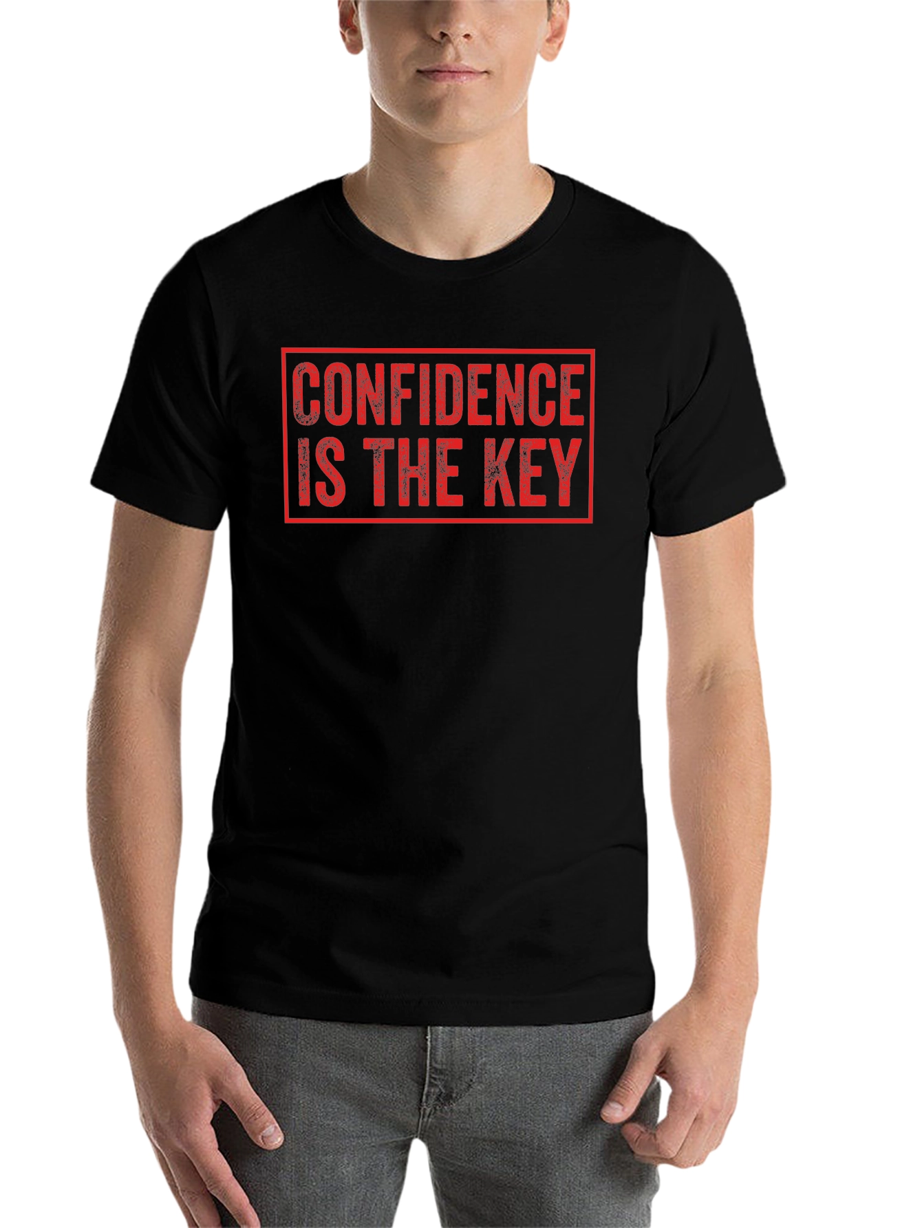 Black Confidence is the Key T-Shirt view 7