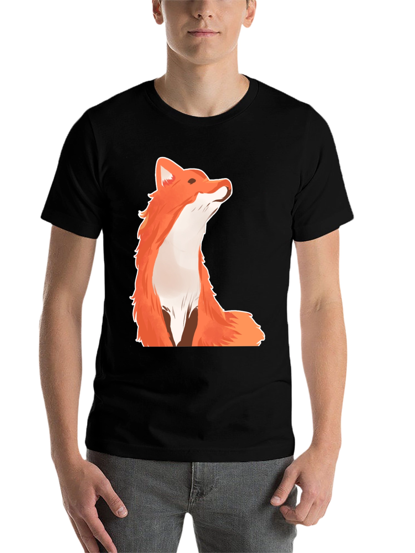 Black Fox Graphic T-Shirt view 7