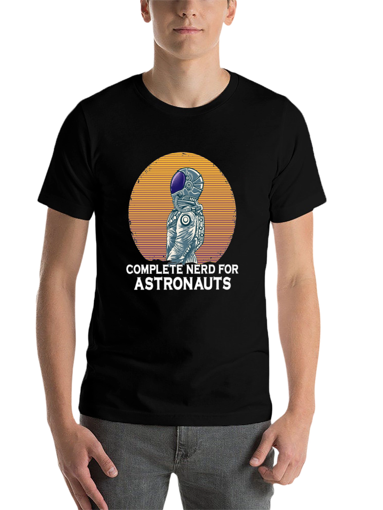 Black Nerd for Astronauts Graphic T-Shirt view 7