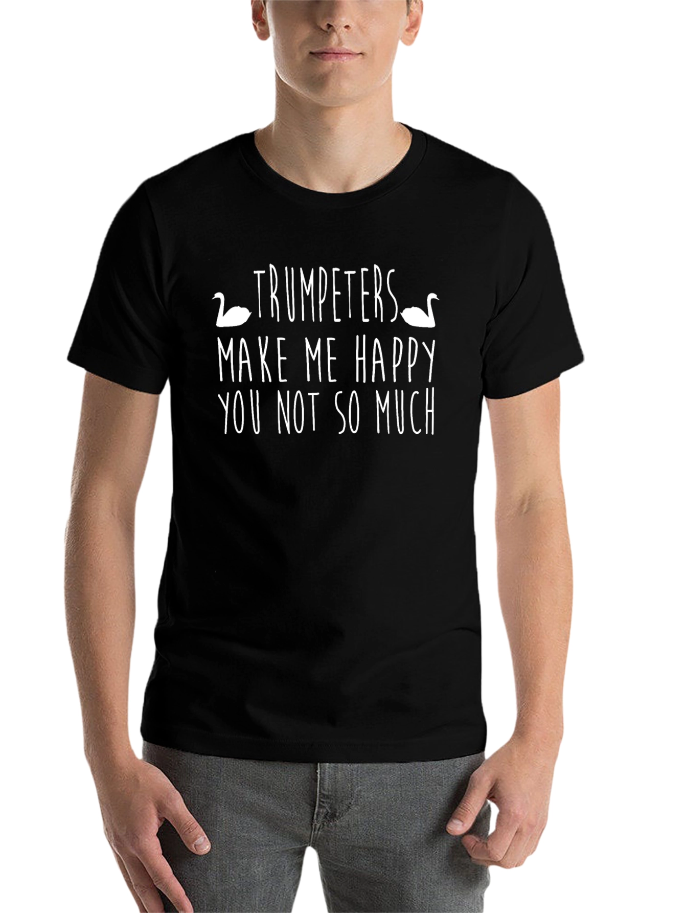 Black Trumpeters Make Me Happy Graphic Tee view 7