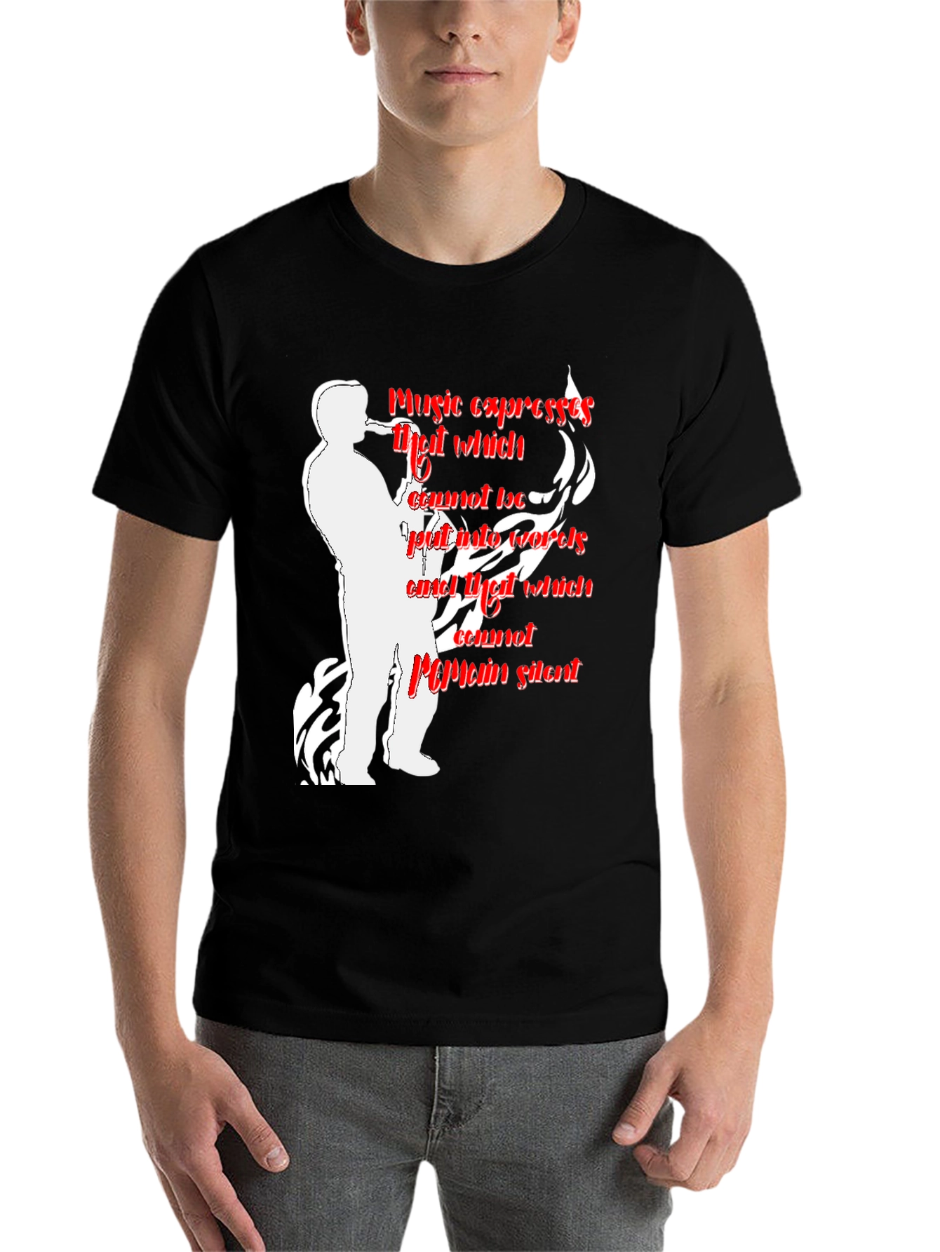 Black Music Expresses T-Shirt - Saxophone Player view 7