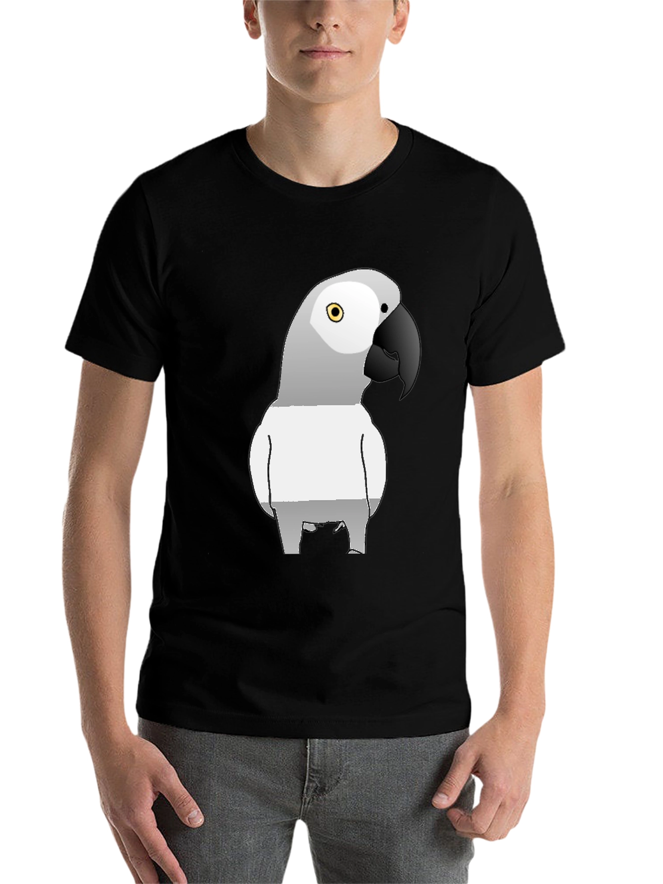 Black Parrot Graphic T-Shirt - Stylish Bird Lover Tee view 7