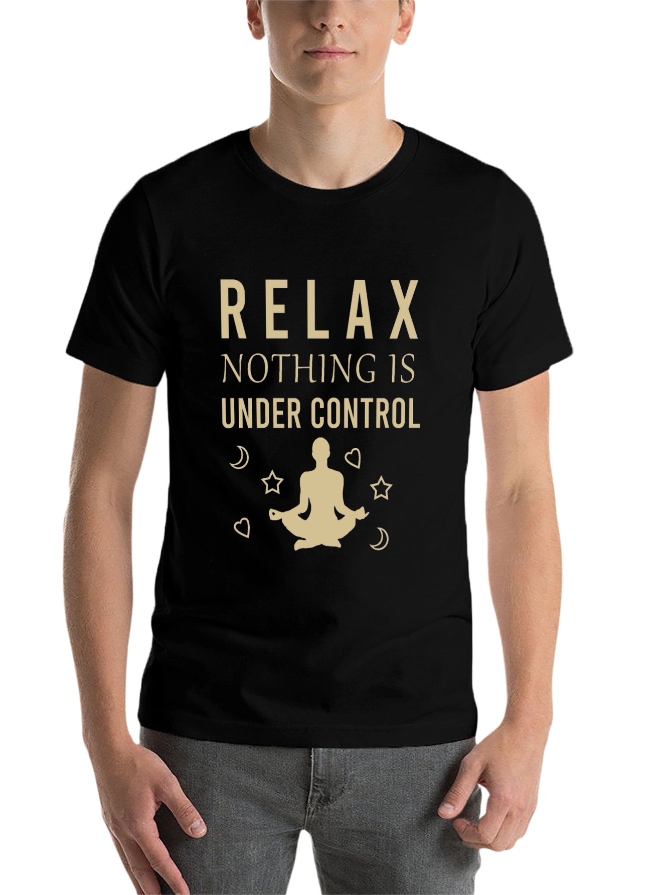 Black Relax T-Shirt - Nothing Is Under Control view 7