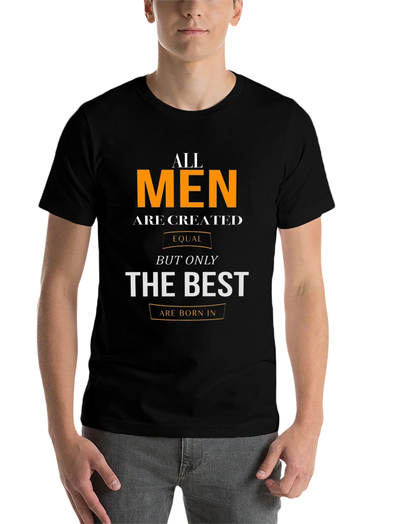 Black All Men Are Created Equal T-Shirt view 7