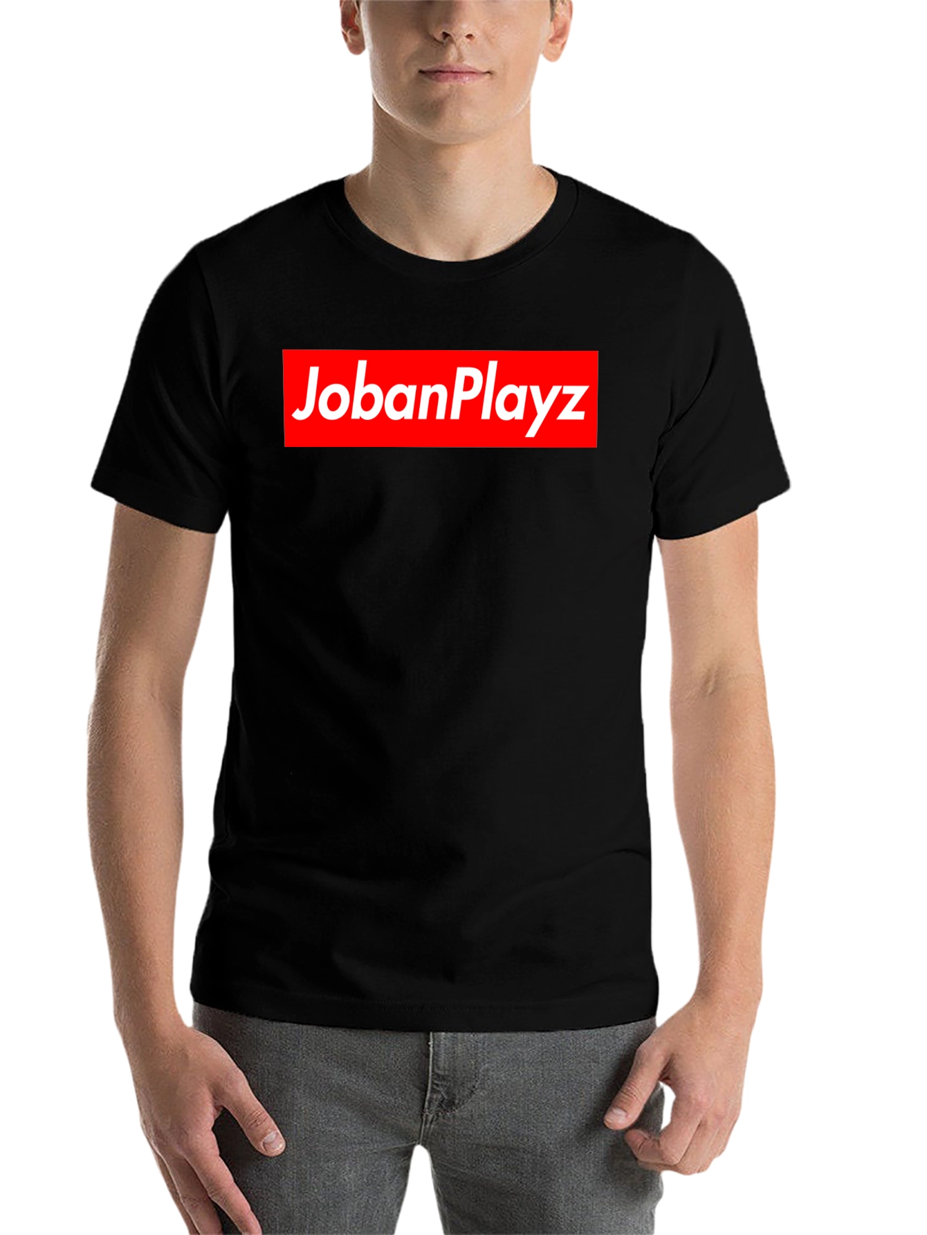 Black JobanPlayz Black Graphic Tee view 7