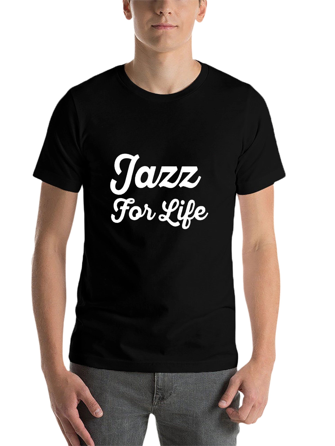 Black Jazz For Life Graphic T-Shirt view 7