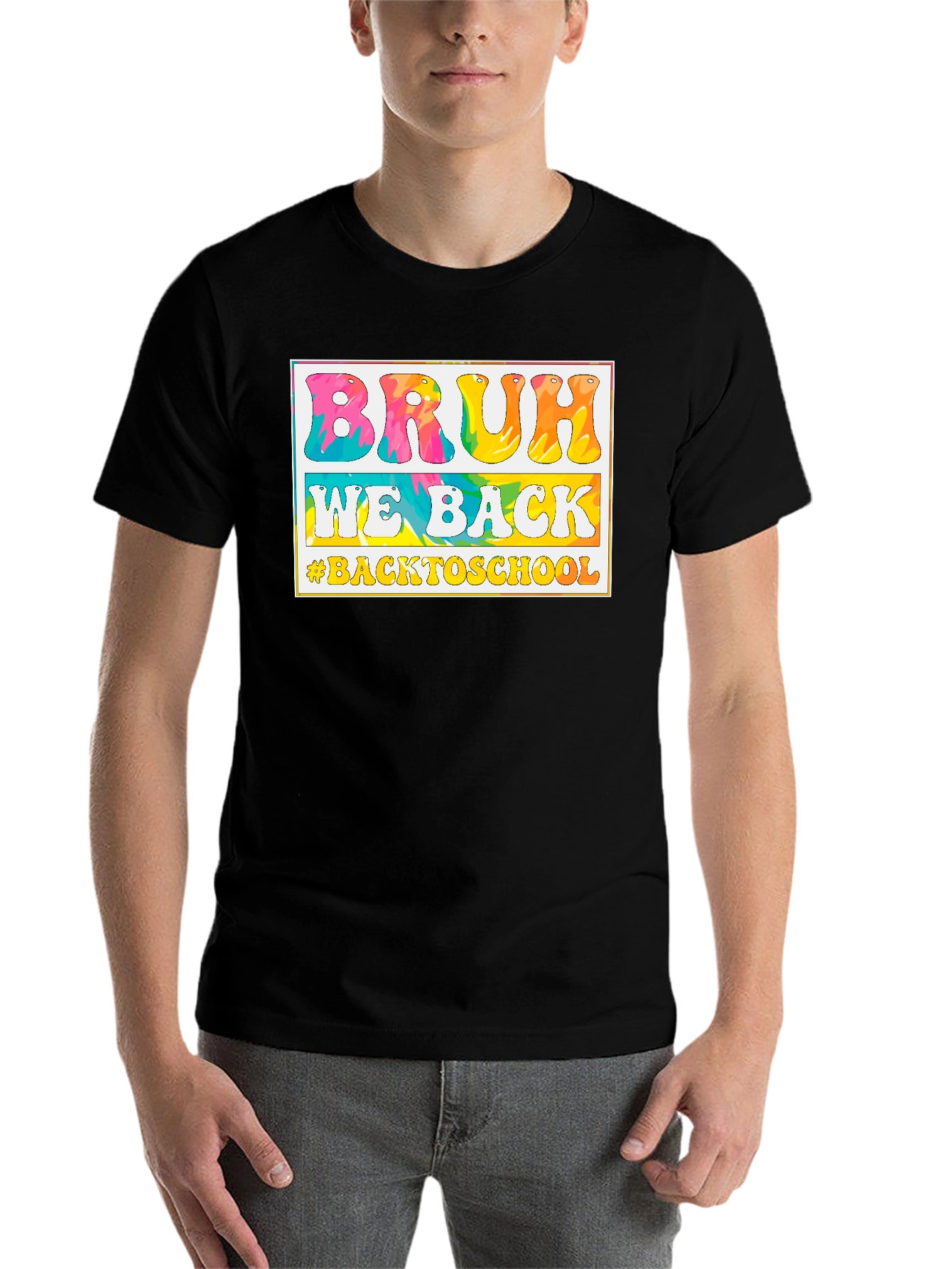 Black Bruh We Back to School T-Shirt view 7