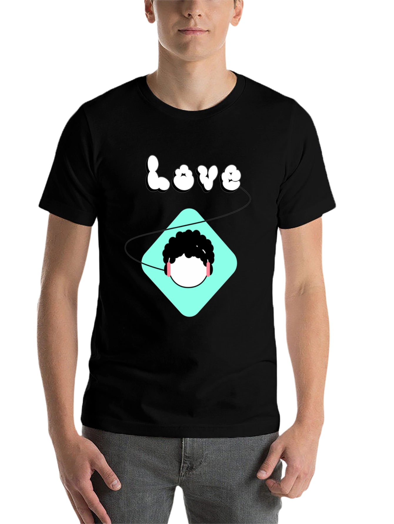 Black Love Music T-Shirt - Stylish Graphic Tee view 7