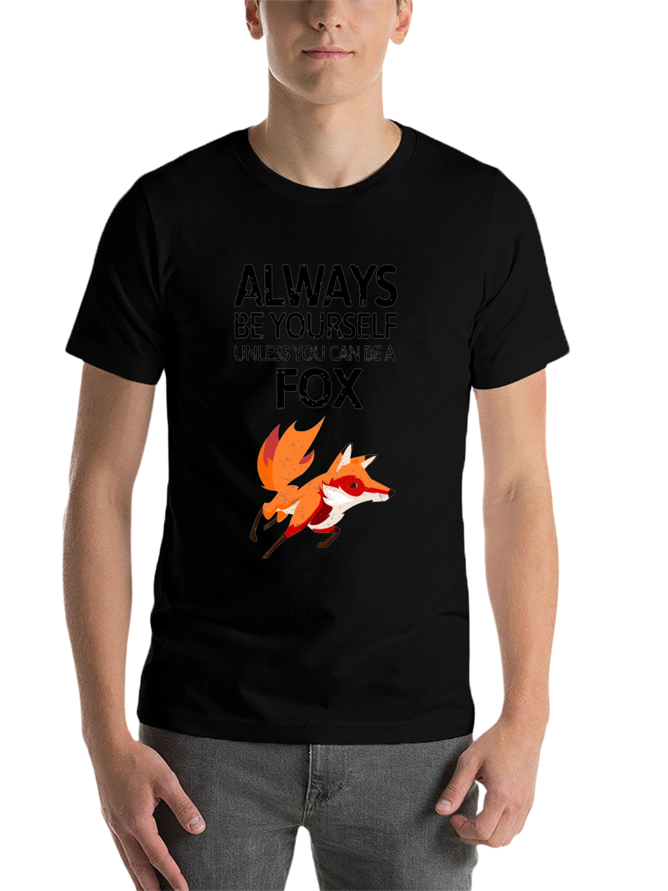 Black Always Be Yourself Unless You Can Be a Fox T-Shirt view 7