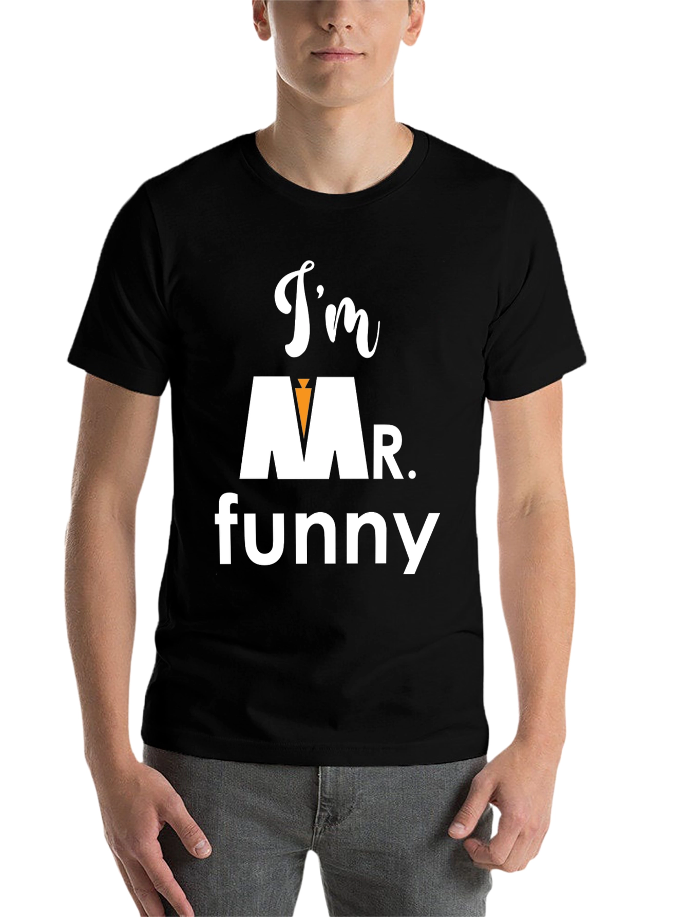 Black I'm Mr. Funny Graphic Tee view 7
