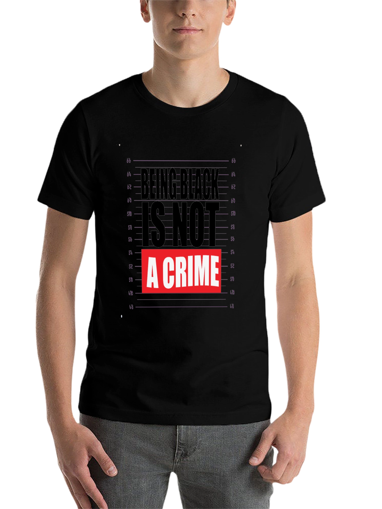Black Being Black Is Not a Crime Graphic T-Shirt view 7