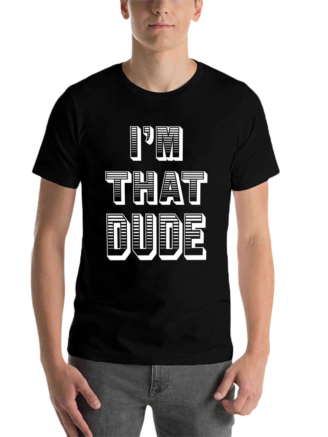 Black I'm That Dude Graphic T-Shirt view 7