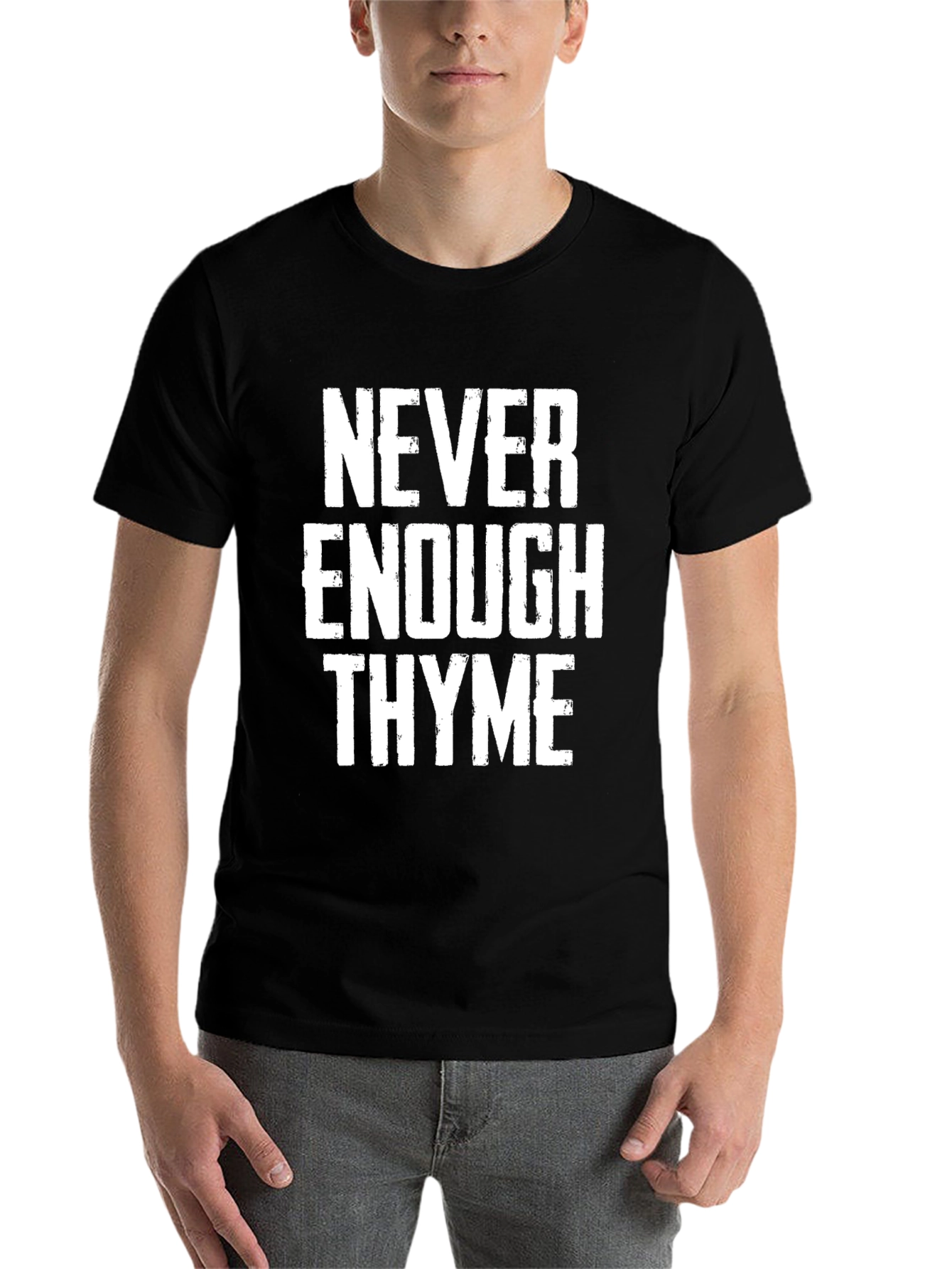 Black Never Enough Thyme T-Shirt view 7