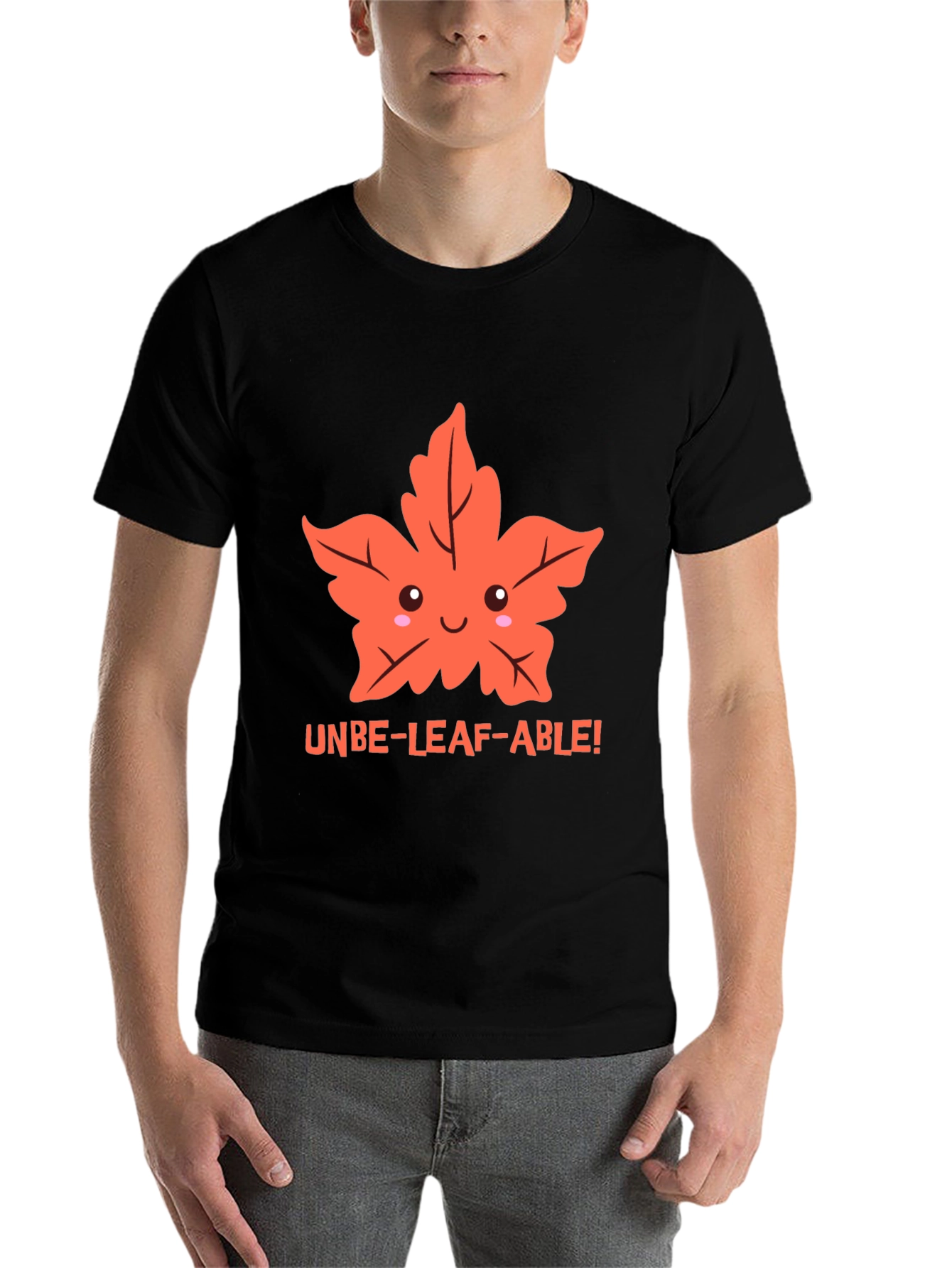Black Unbe-leaf-able! Graphic Tee view 7