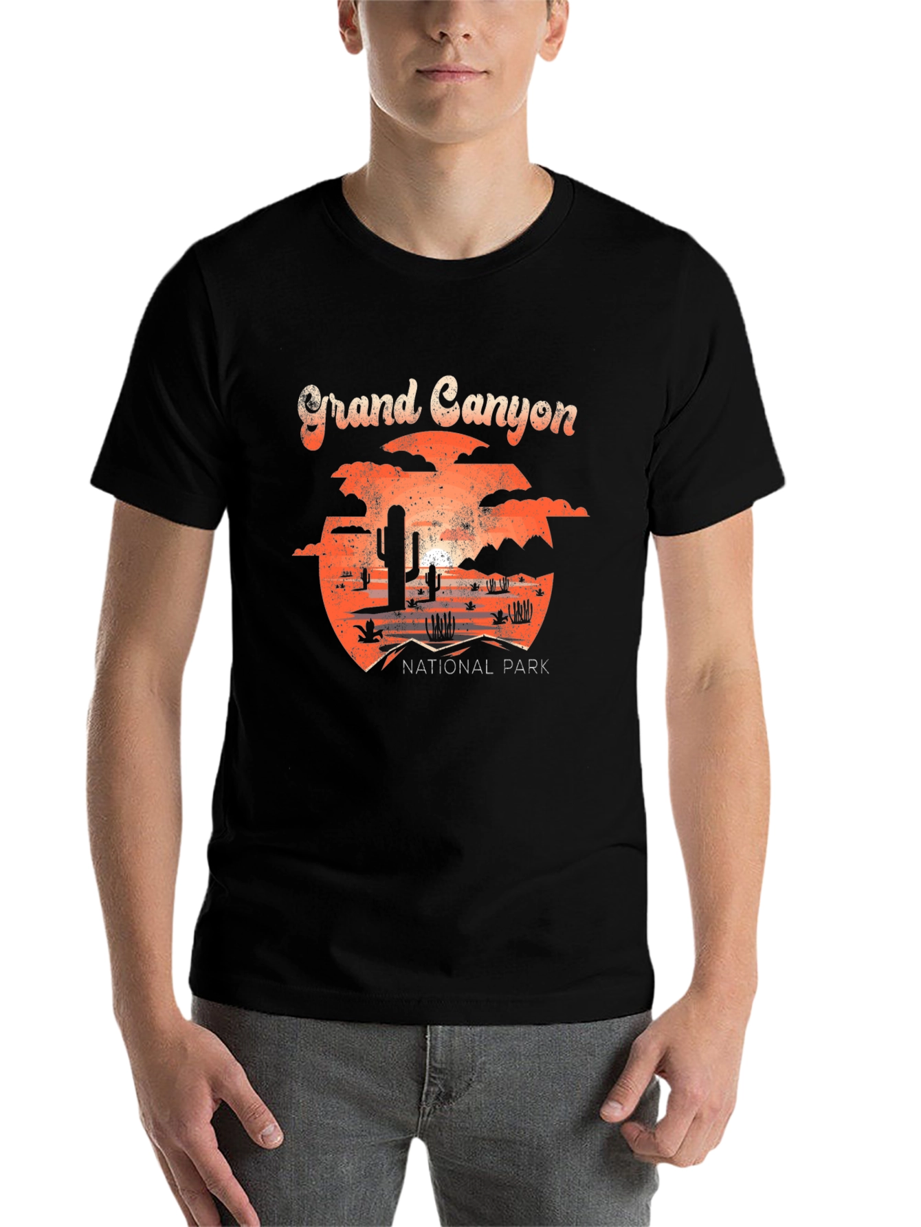 Black Grand Canyon National Park Graphic T-Shirt view 7