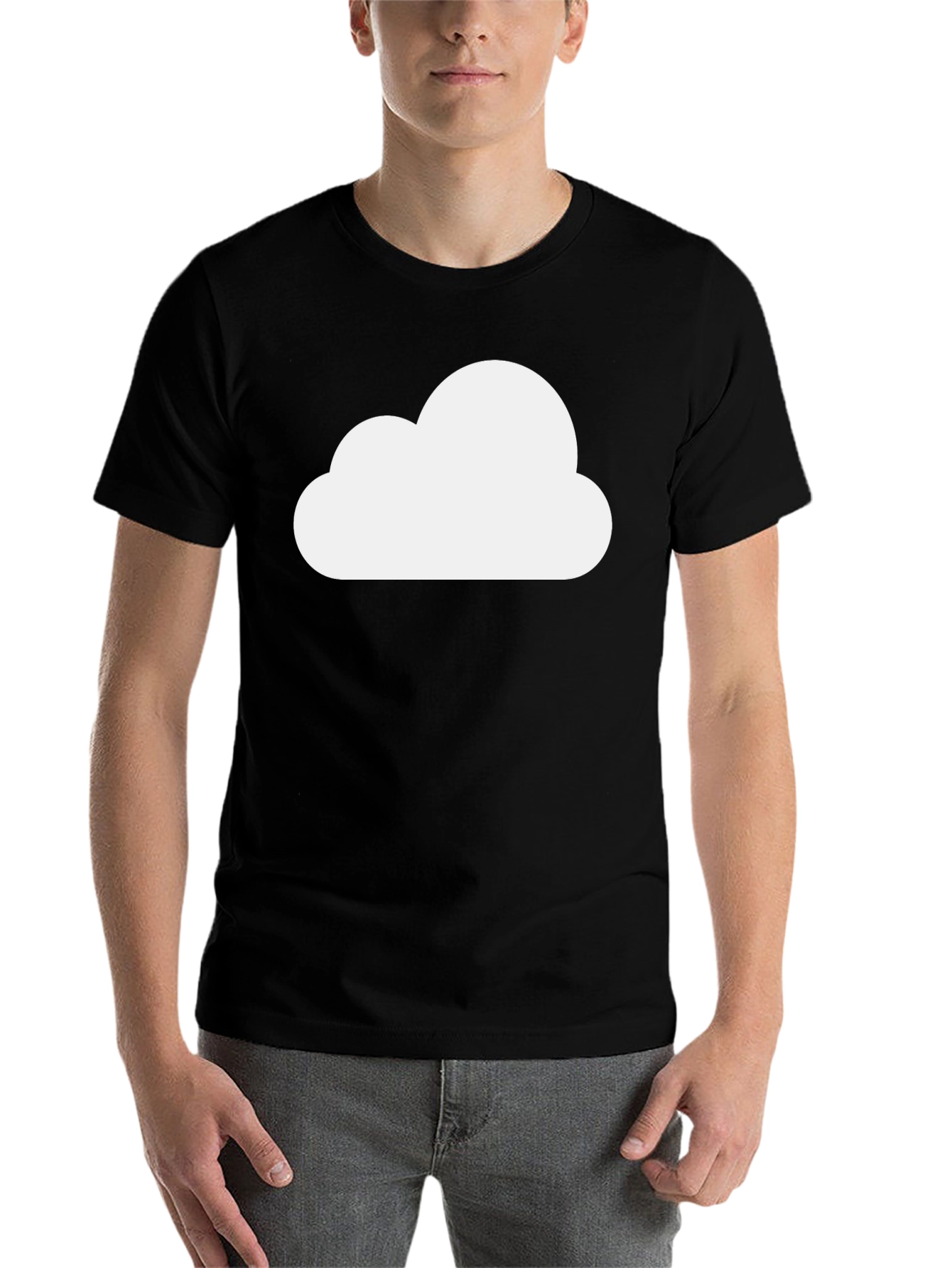 Black Cloud Graphic Black T-Shirt view 7