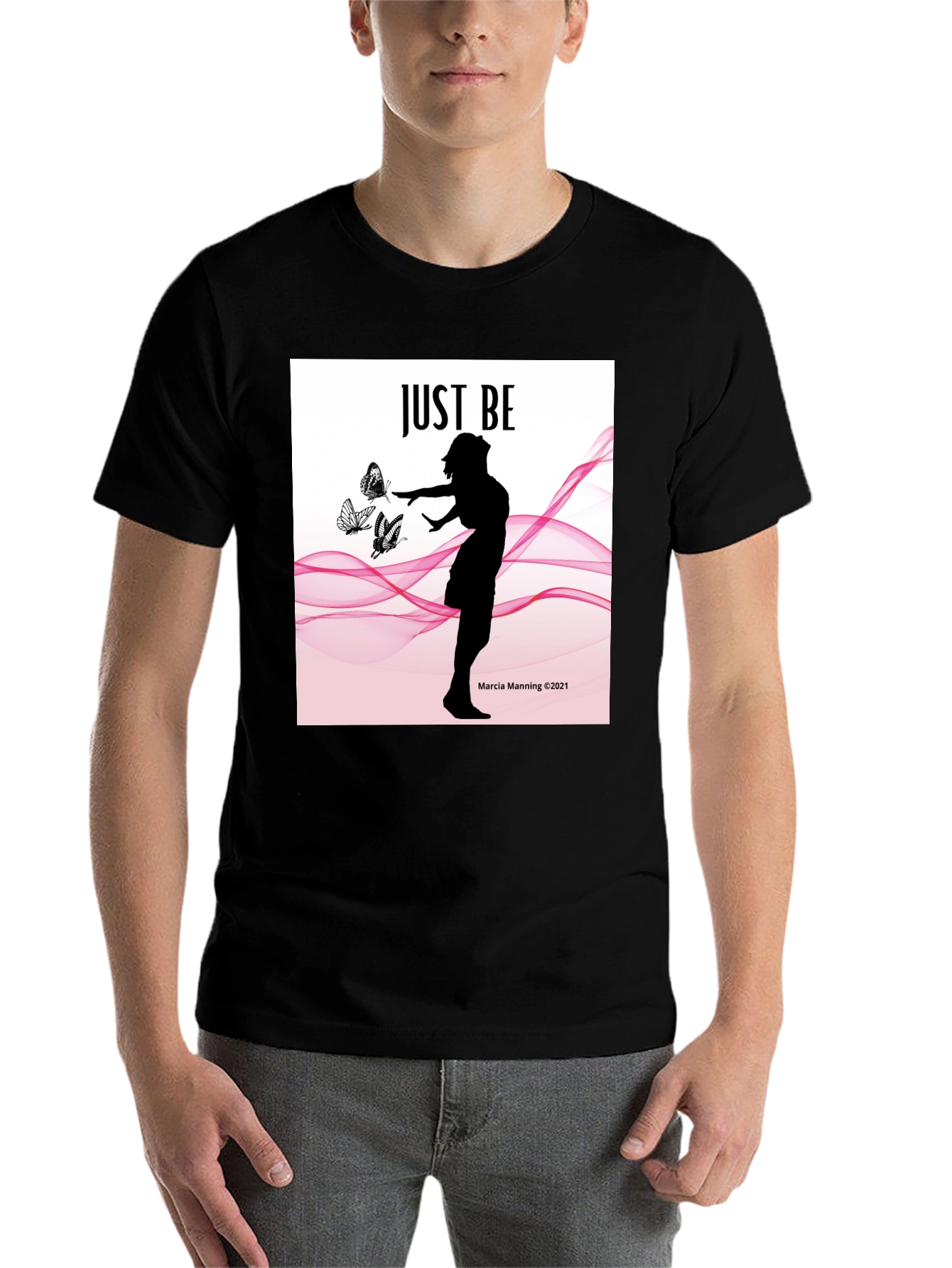 Black Just Be Women's Silhouette T-Shirt  view 7
