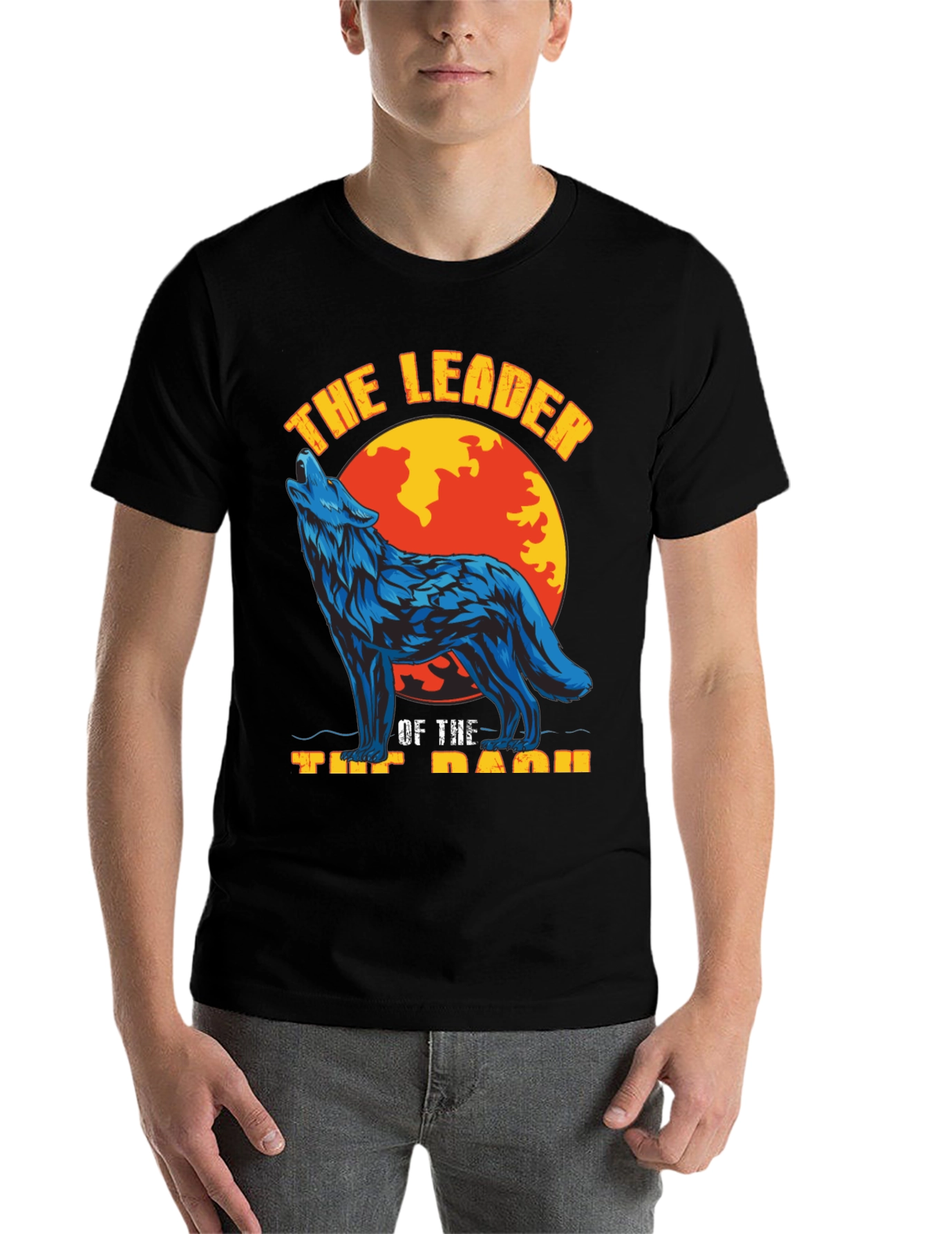 Black Wolf Pack Leader Graphic Tee view 7