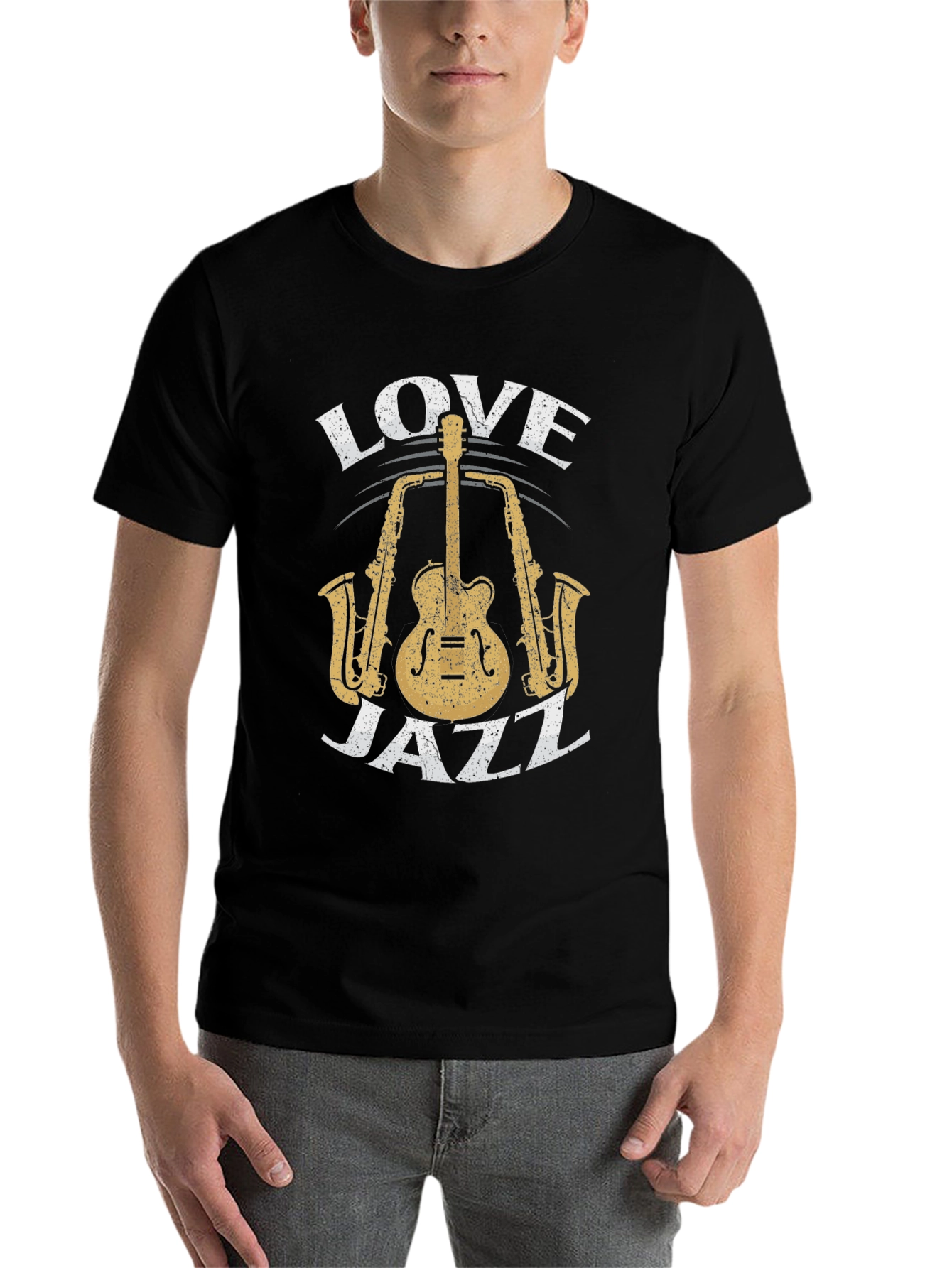 Black Love Jazz Graphic Tee - Music T-Shirt view 7