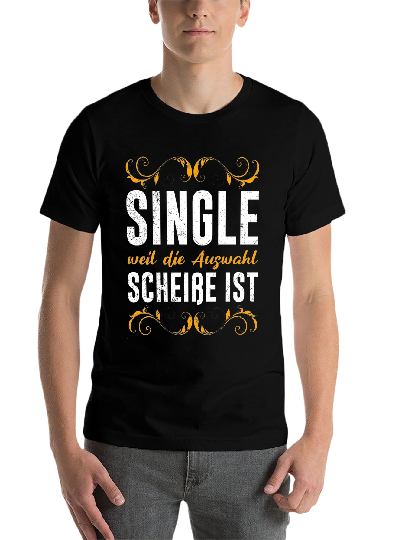 Black Single Because the Choice Sucks T-Shirt view 7