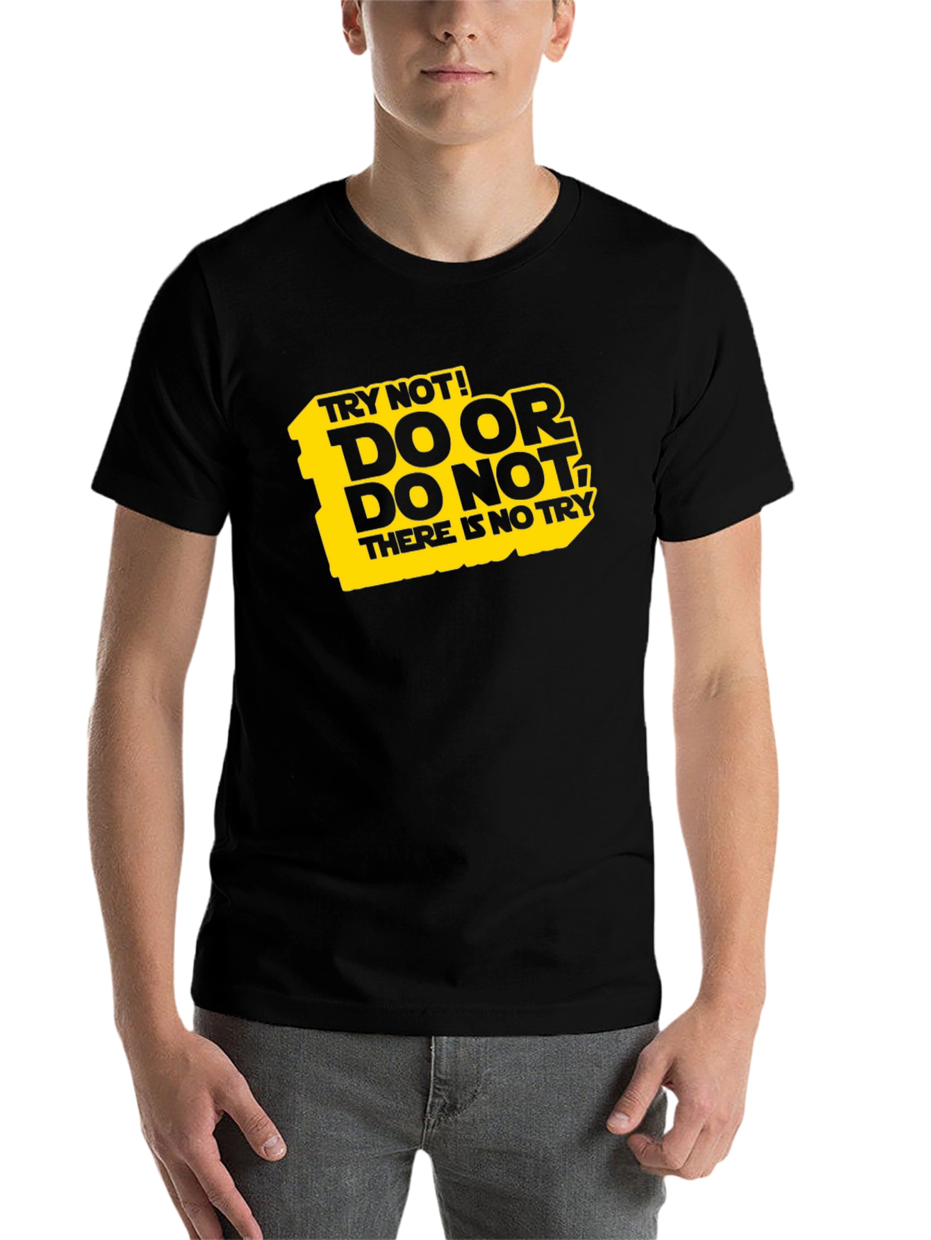 Black Do Or Do Not T-Shirt | Funny Yoda Quote view 7