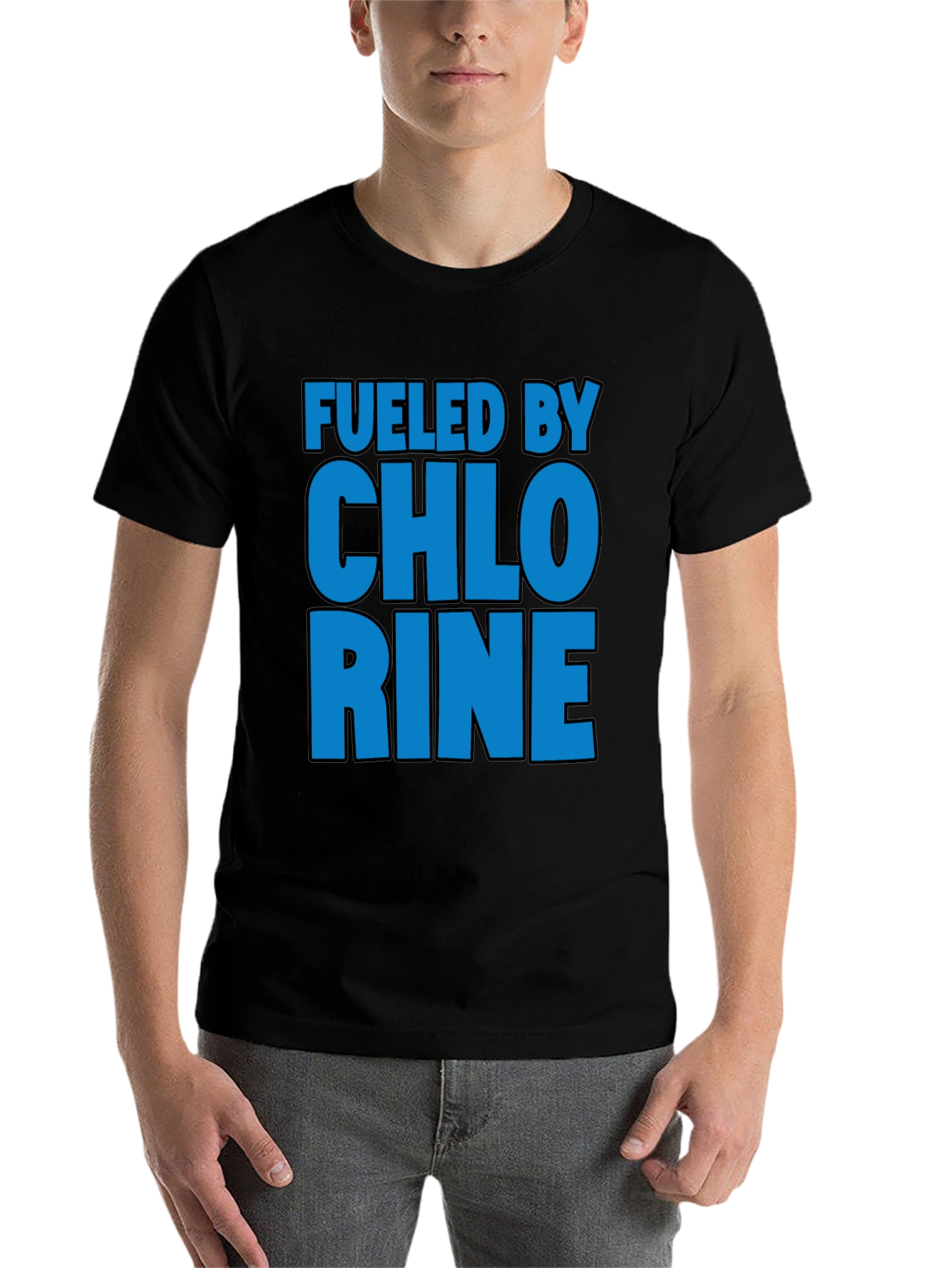 Fueled by Chlorine T-Shirt, Swim Team Apparel - 7