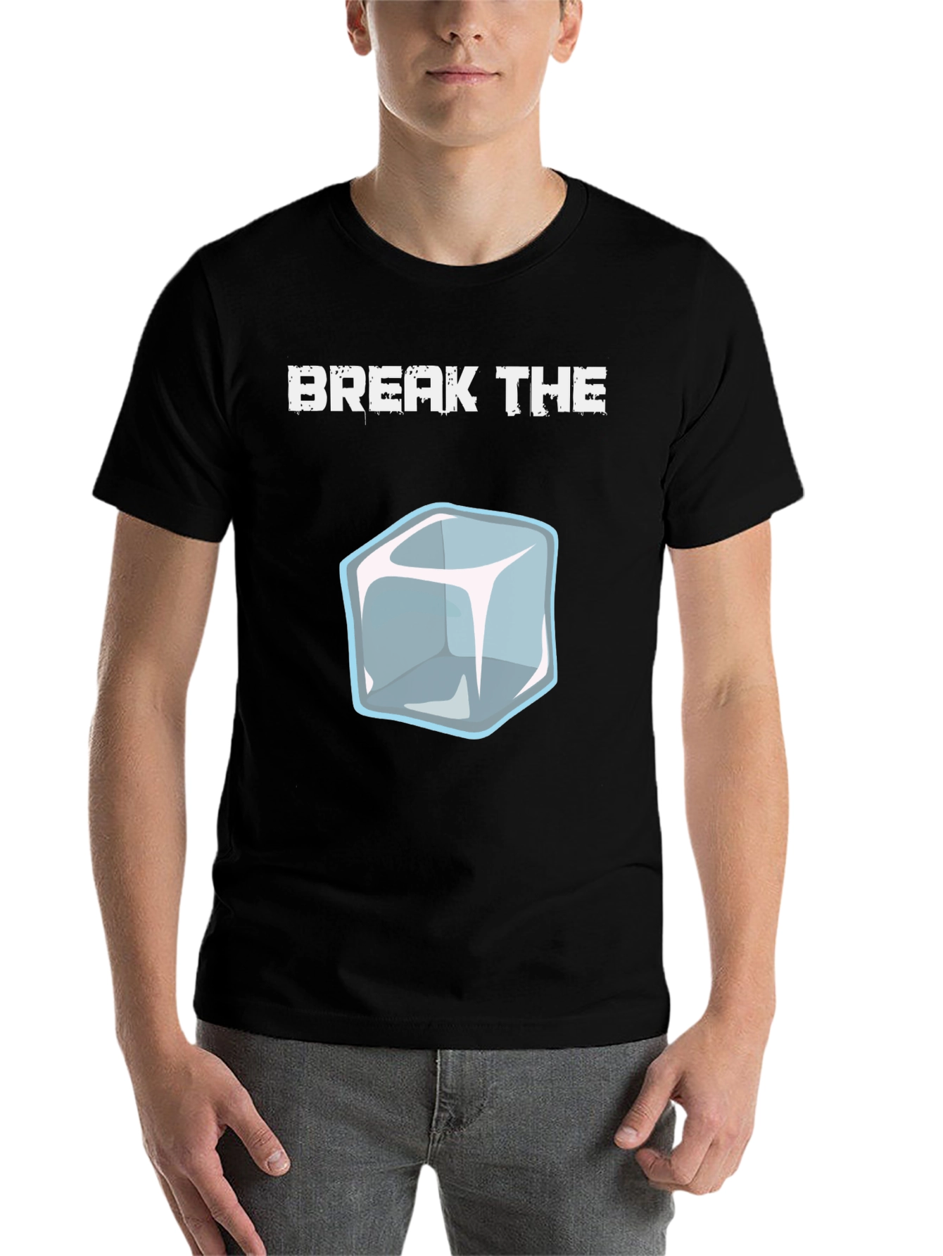 Black Break The Ice Graphic T-Shirt view 7