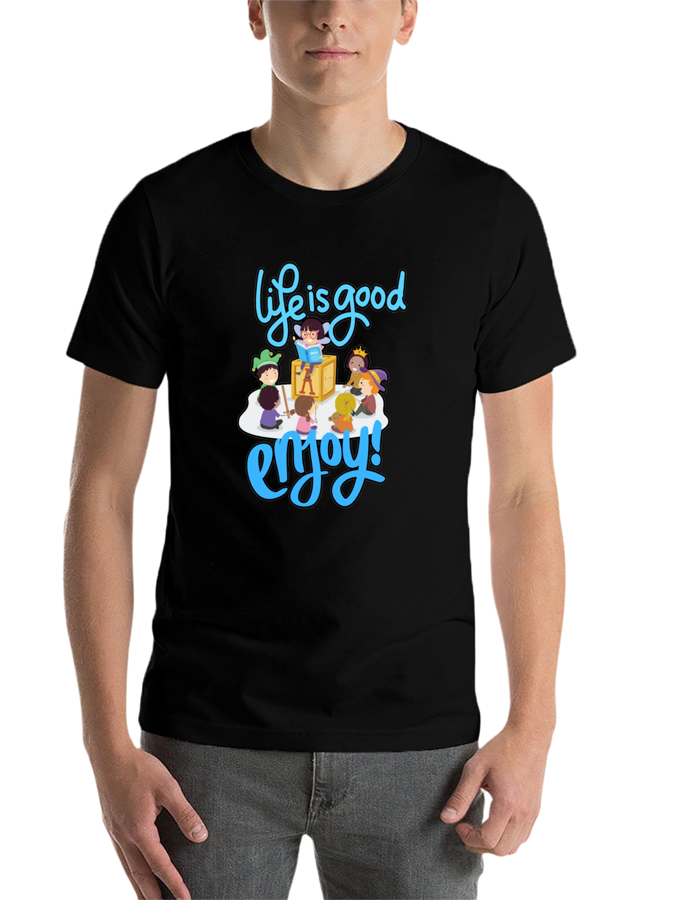 Black Life is Good T-Shirt - Enjoy Graphic Print view 7