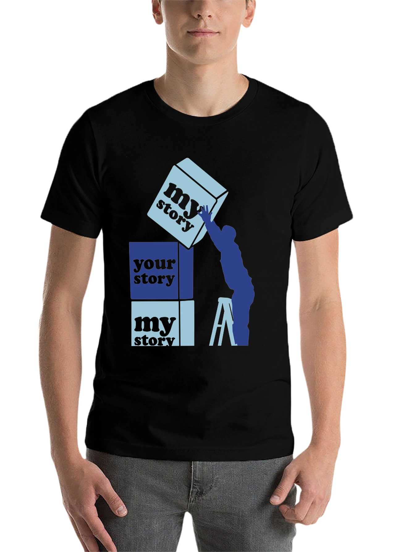 Black My Story Your Story Graphic Tee view 7