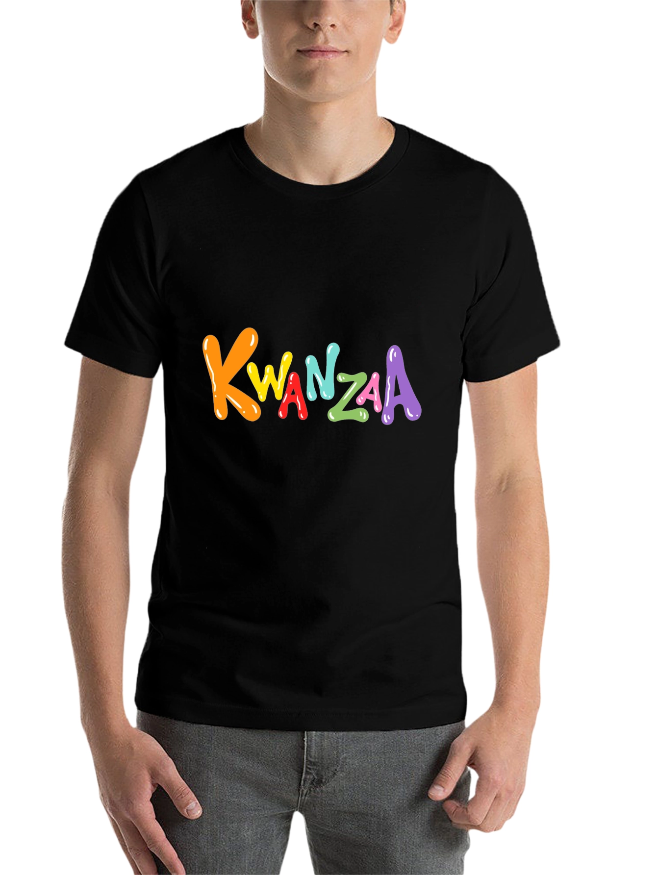 Kwanzaa Graphic Tee - Black Holiday T-Shirt - 7