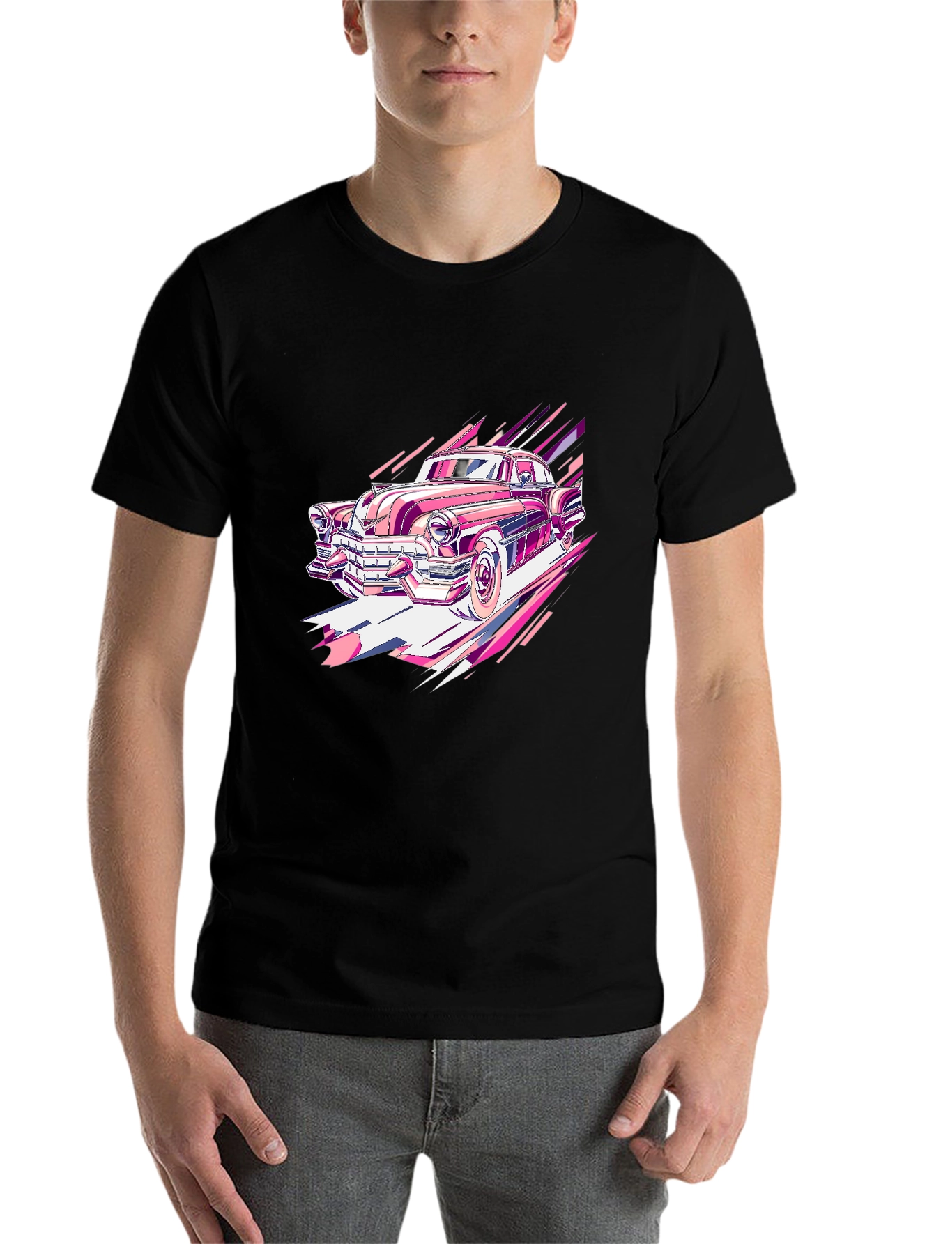 Retro Car Graphic Tee - Classic Cool - 7