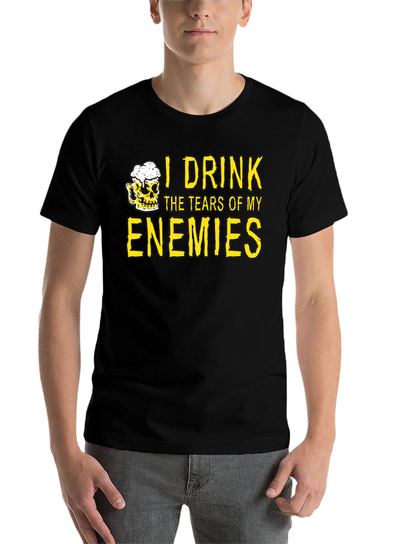 Black I Drink the Tears of My Enemies T-Shirt view 7