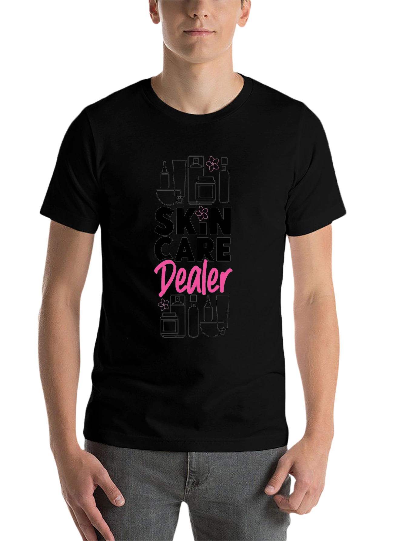 Black Skincare Dealer Graphic Tee view 7
