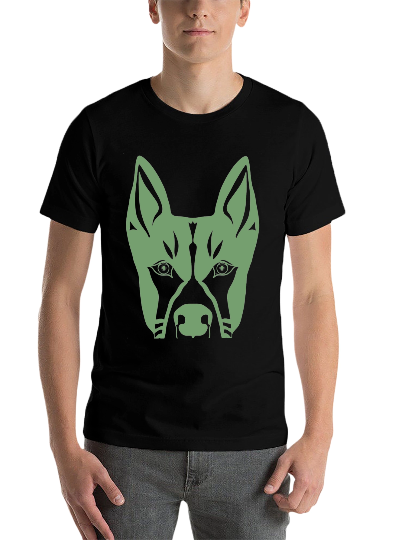 Black Dog Graphic Tee - Cool Canine Design view 7