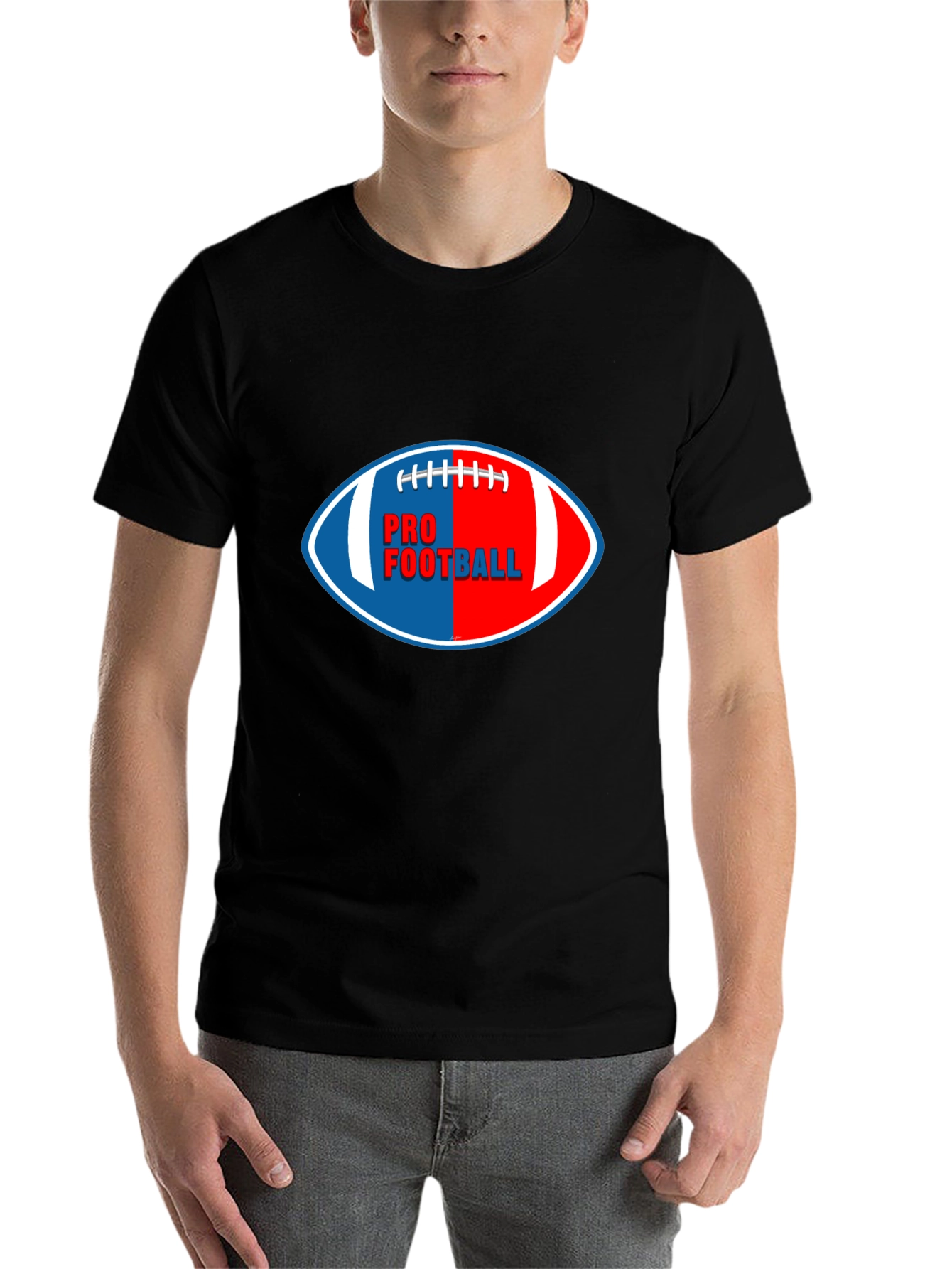 Black Pro Football Graphic T-Shirt | Sportswear view 7