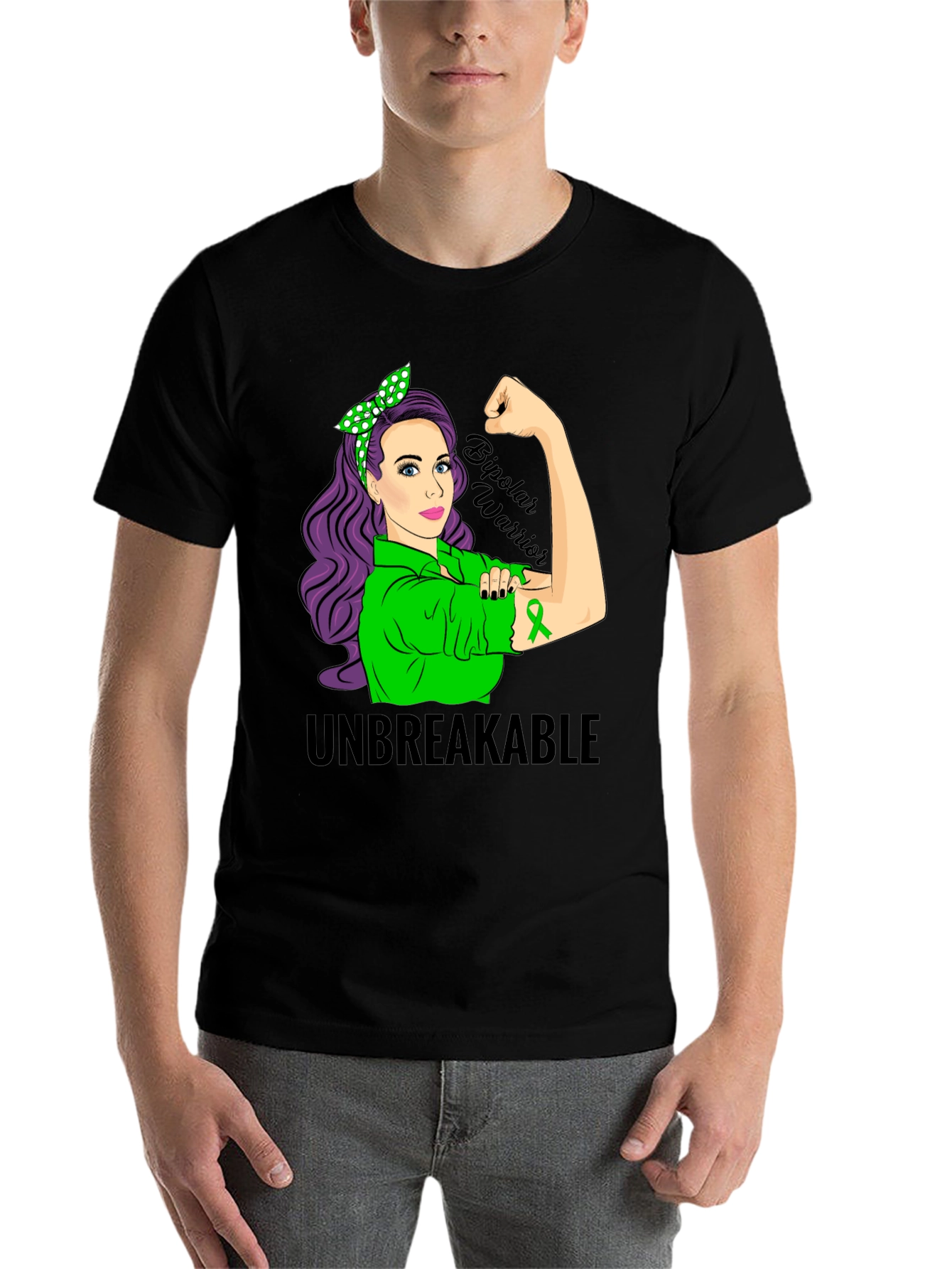 Unbreakable Bipolar Warrior Awareness T-Shirt - 7